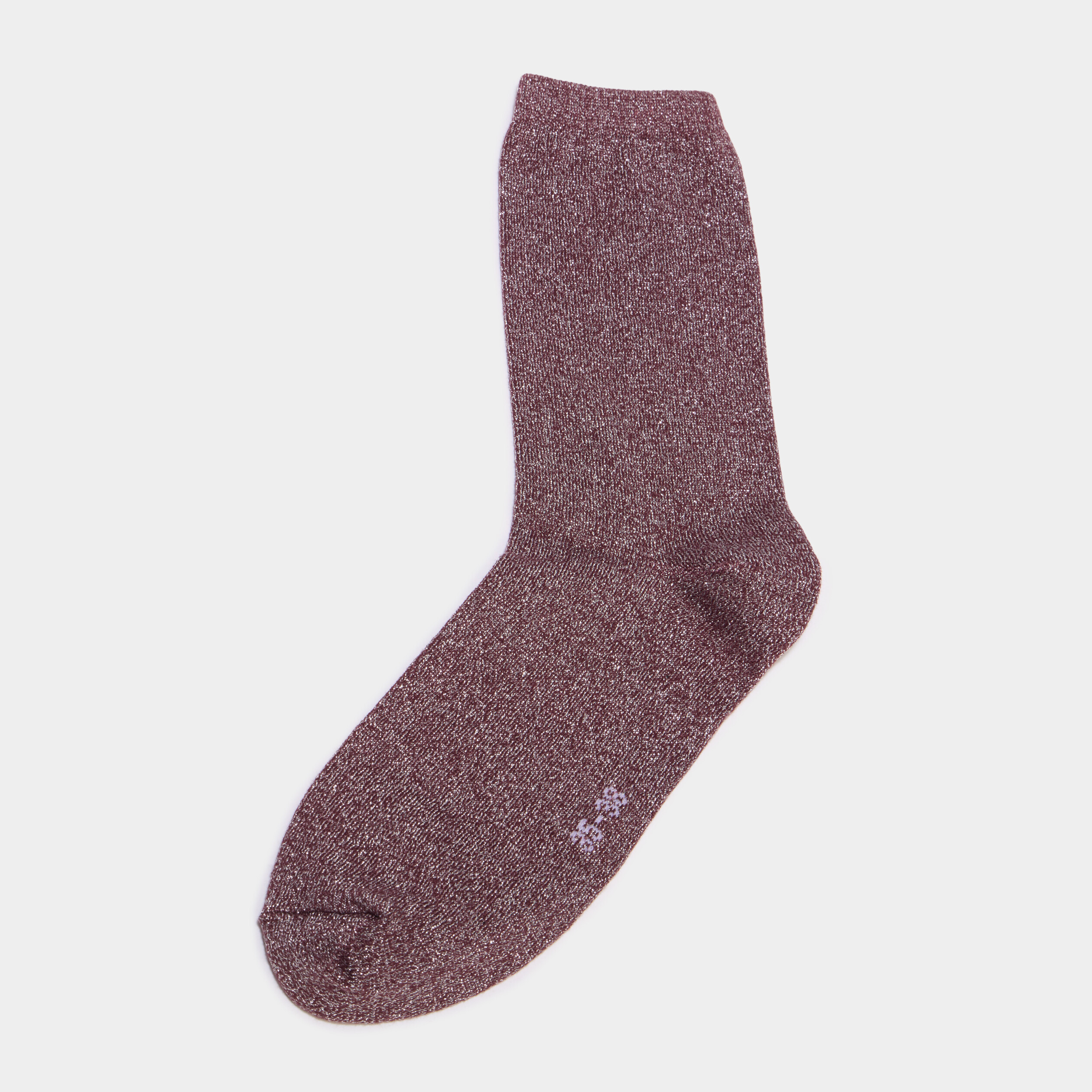 Lot 5 paires chaussettes bordeaux femme