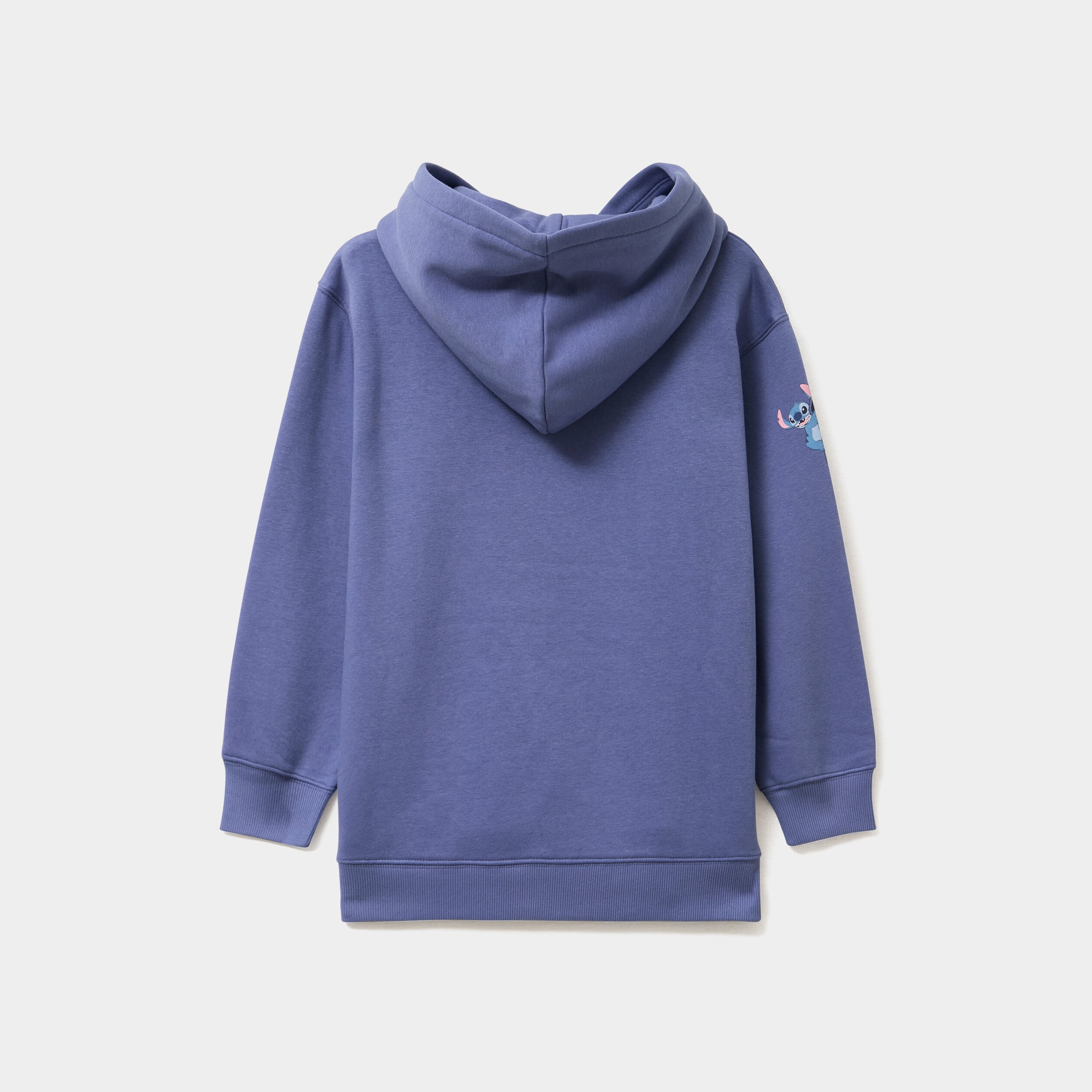 Sweat hoodie &agrave; capuche oversize Stitch bleu fille