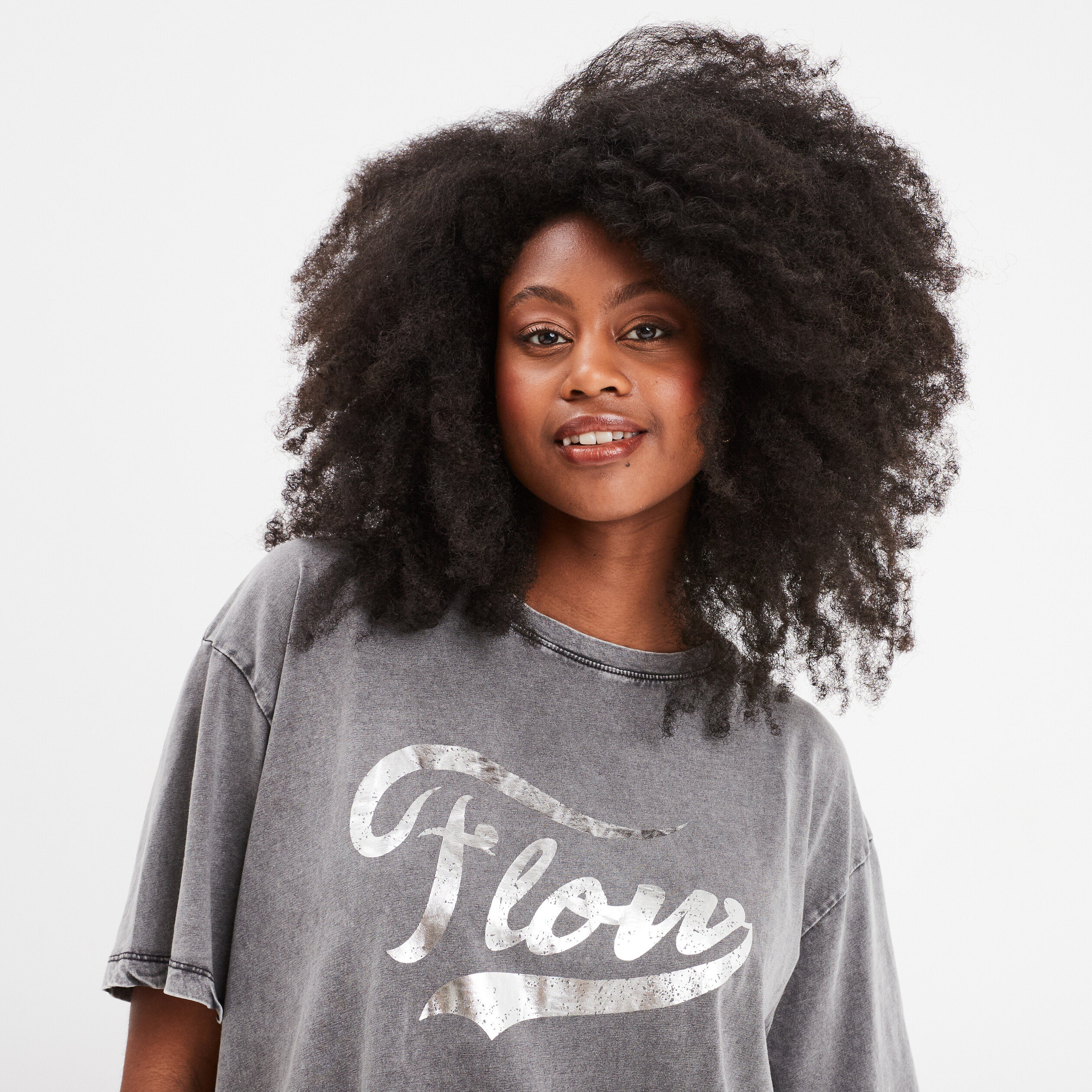 t shirt oversize manches courtes liberto noir femme T-shirt oversize manches courtes Liberto noir femme