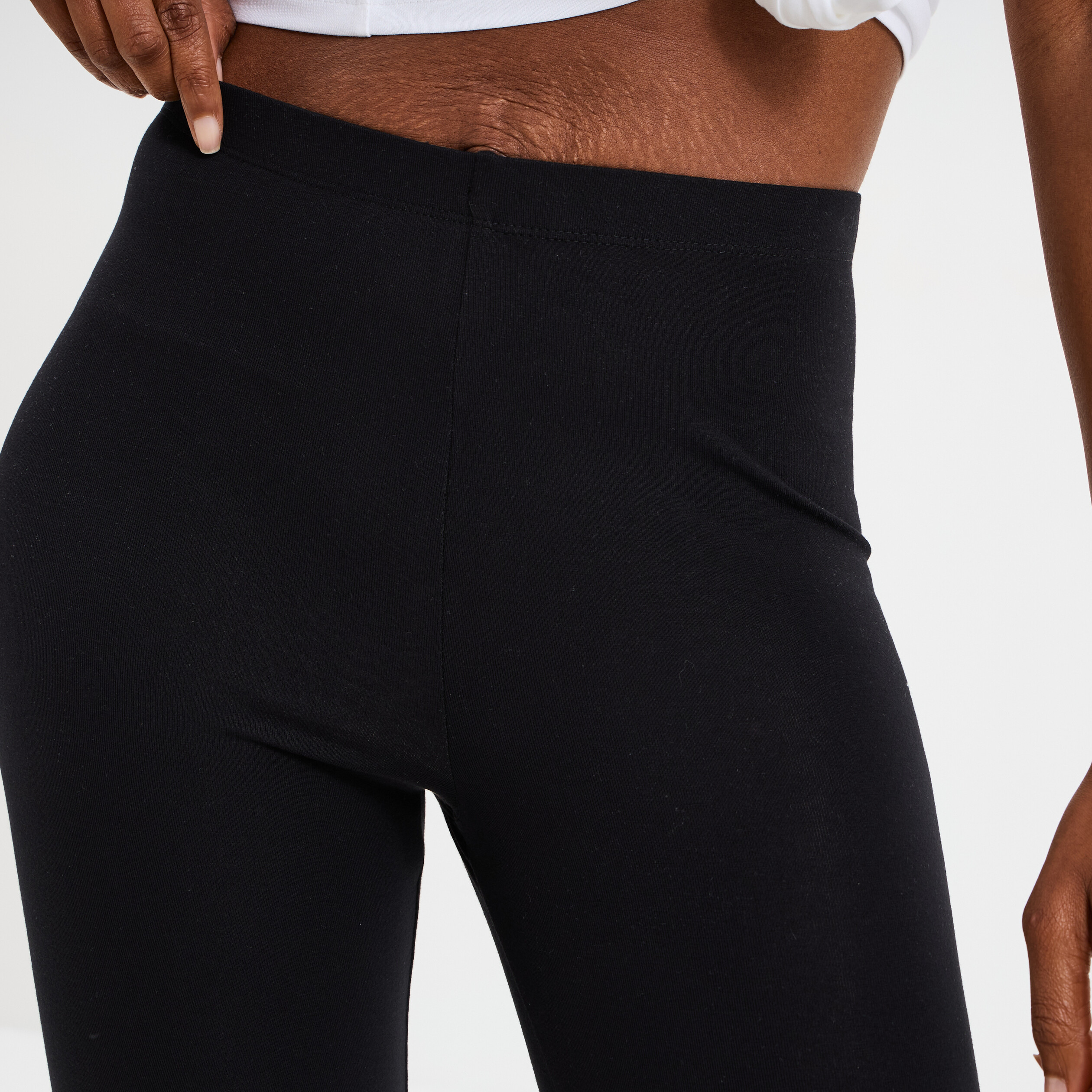 legging elastique 78eme noir femme Legging élastiqué 7/8ème noir femme