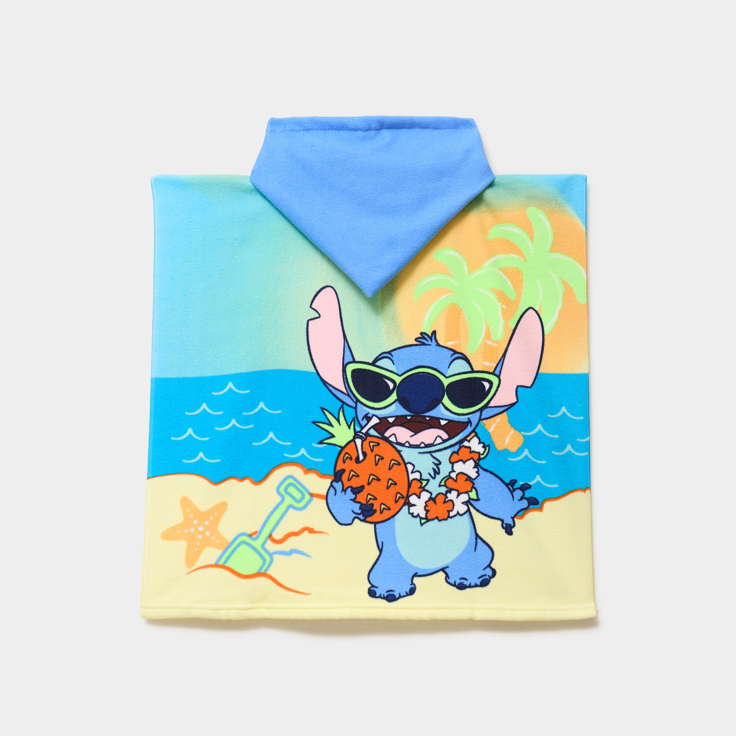 Cape de bain avec capuche Stitch multicolore gar&ccedil;on