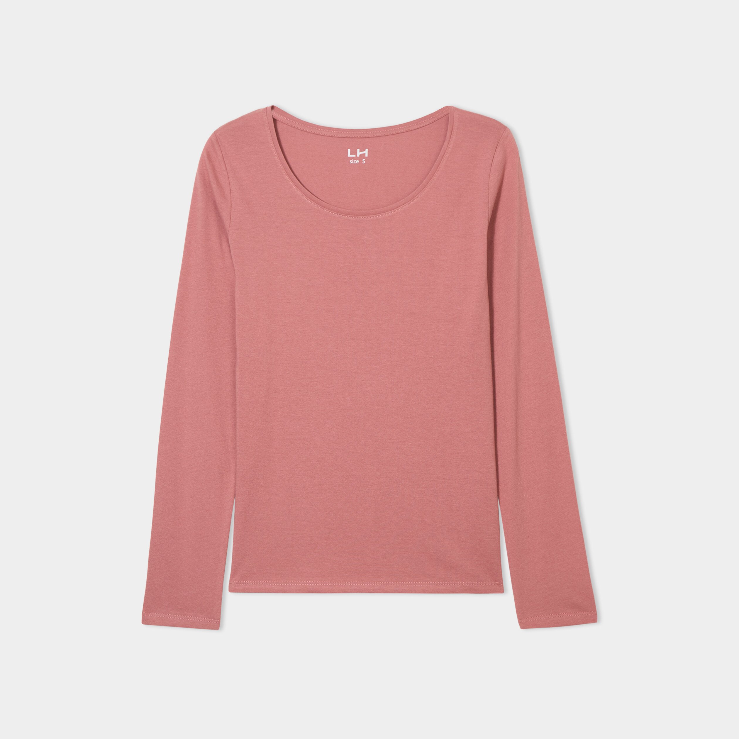 Tee shirt manche longue rose femme hotsell