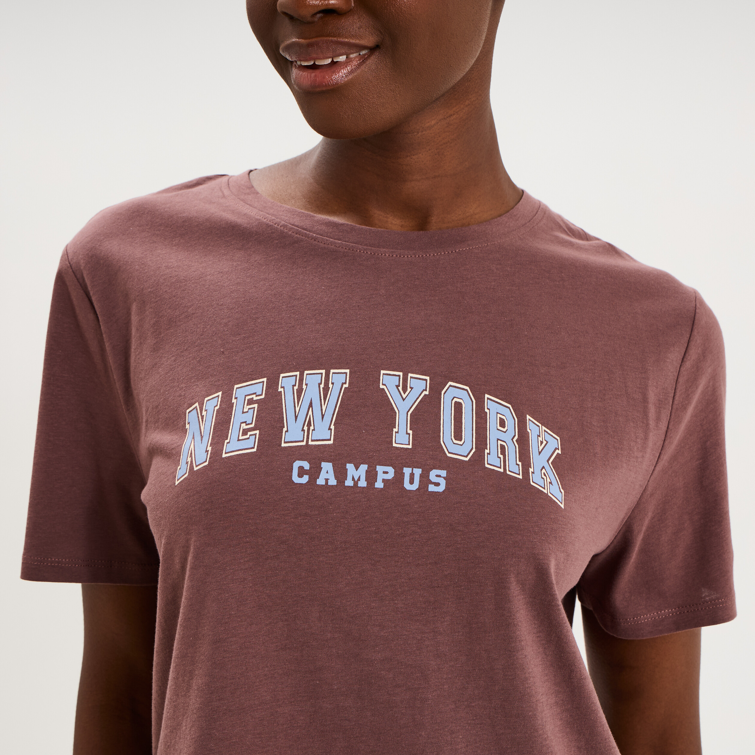 Ensemble pyjama pantalon t-shirt coton beige femme
