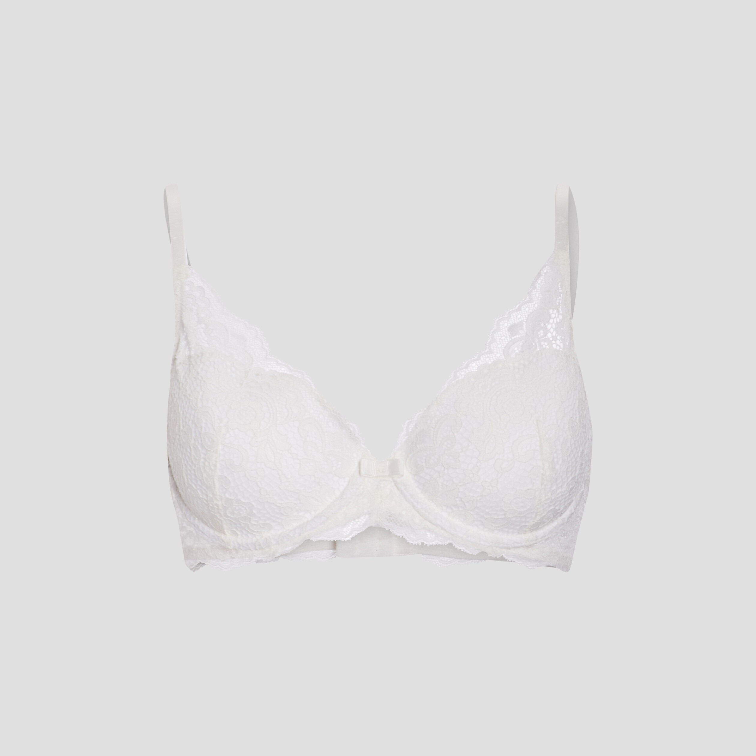 Soutien-gorge foulard en dentelle ecru femme