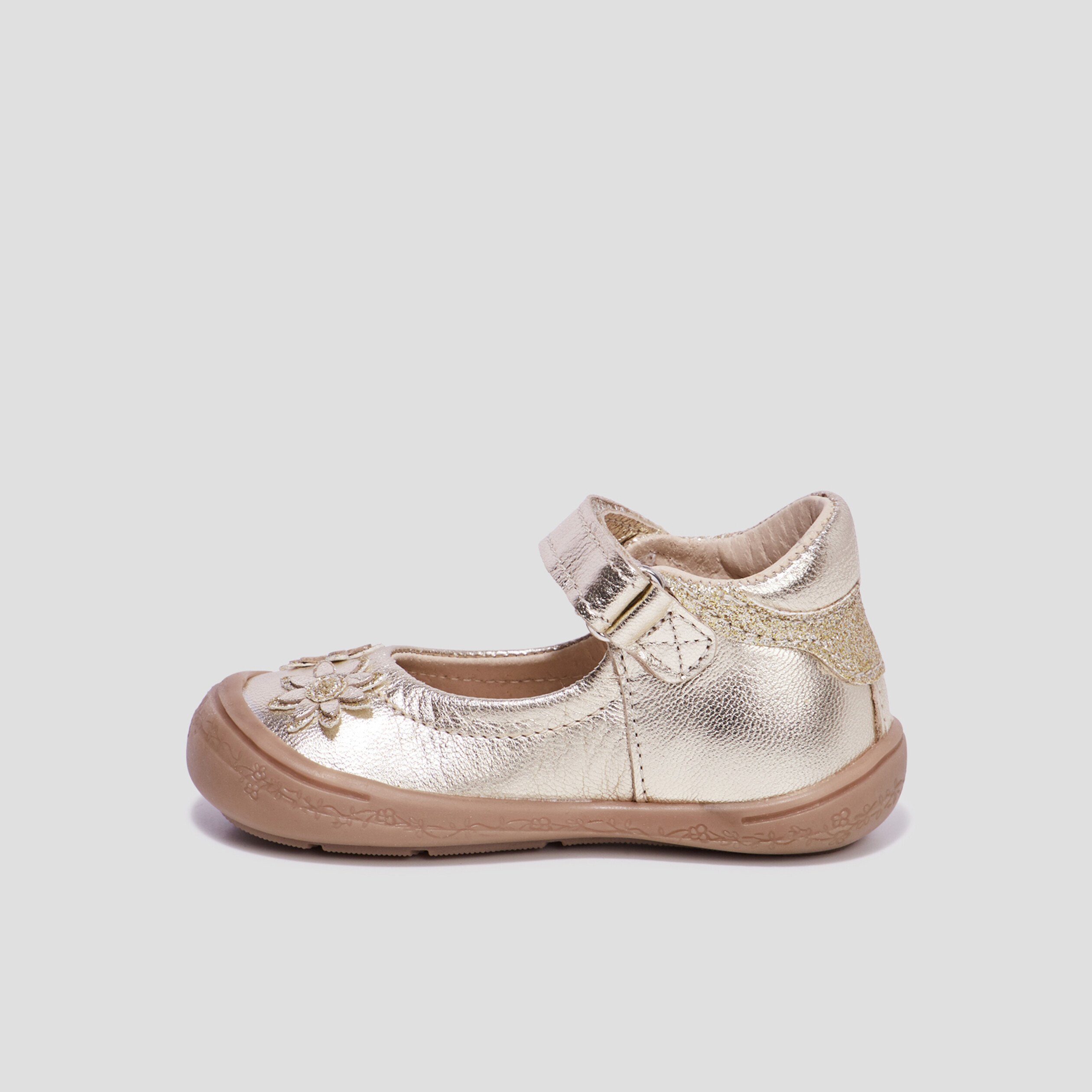 babies a scratchs metallisees en cuir rose bebef Babies à scratchs métallisées en cuir rose bébé fille