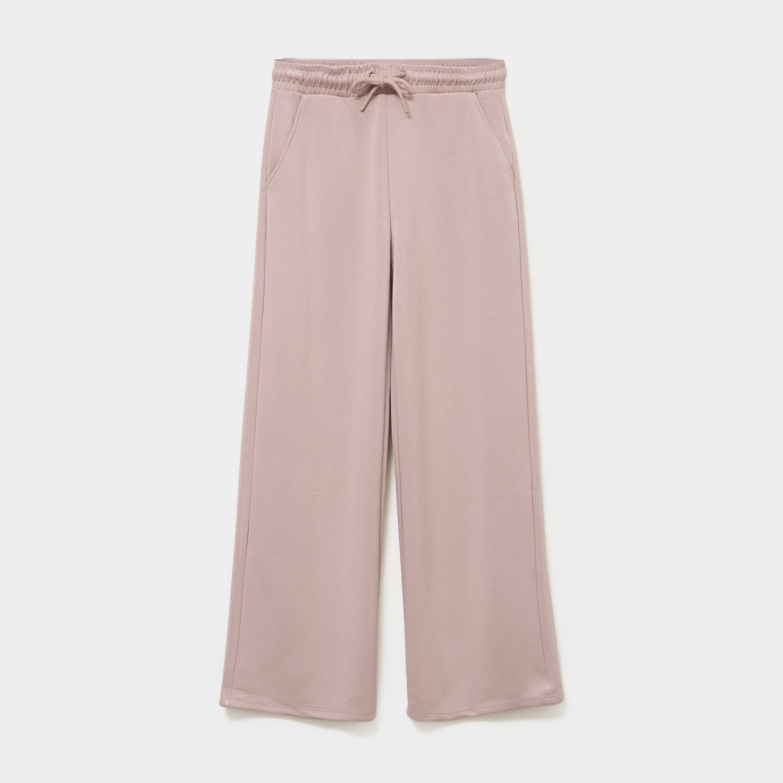 Pantalon de jogging large &eacute;lastiqu&eacute; marron clair femme