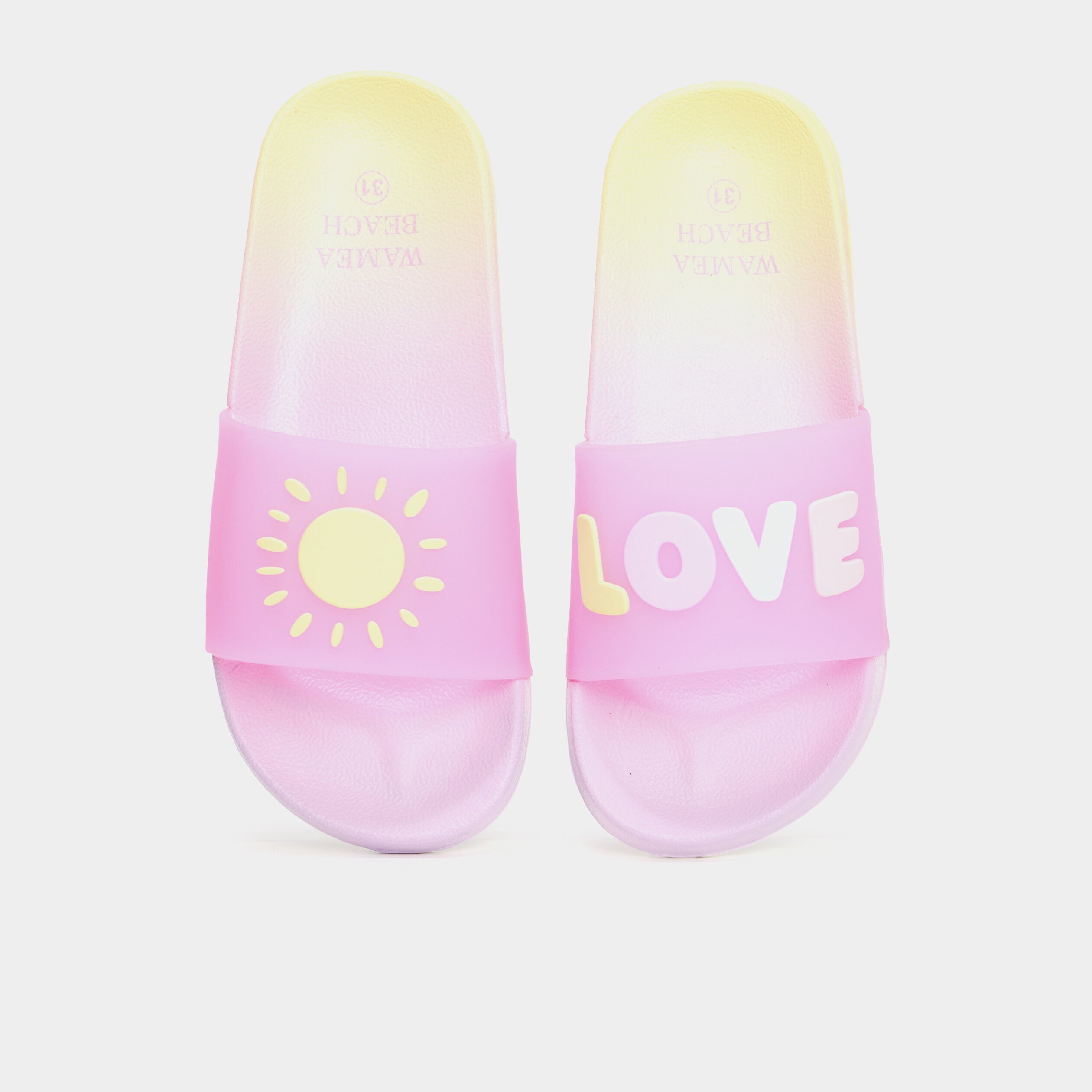 mules de plage multicolore fille Mules de plage multicolore fille