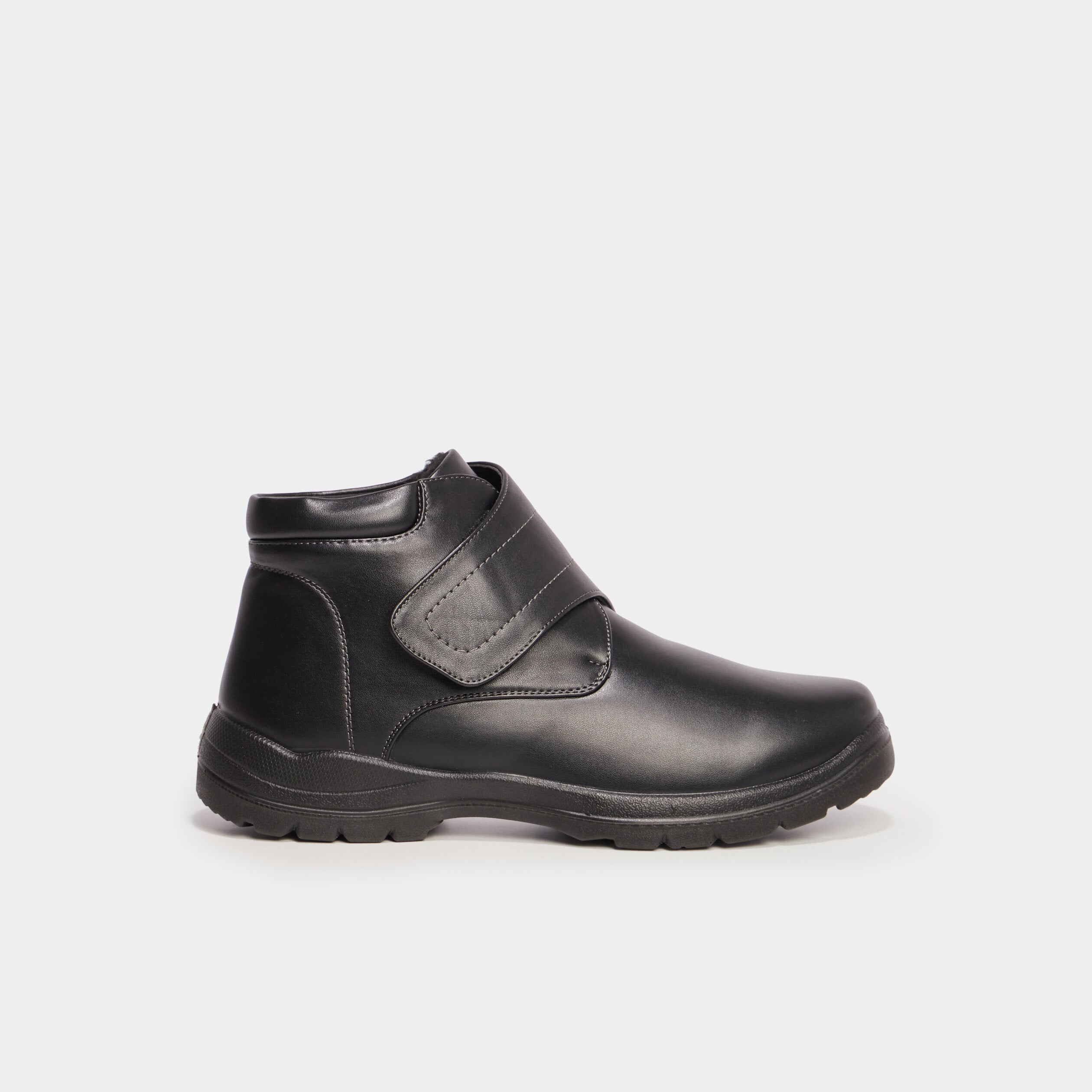 Bottines montantes confort noir homme