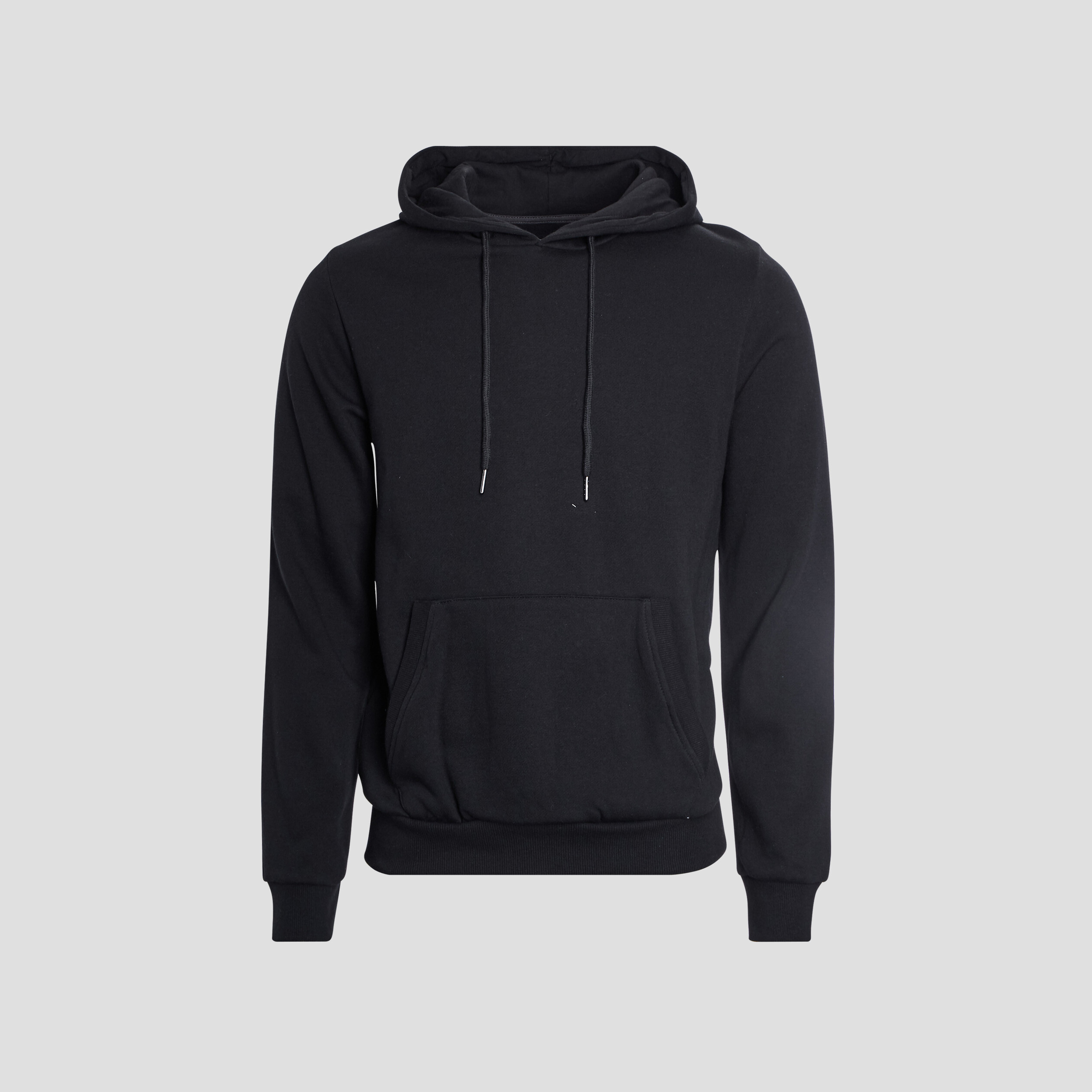 Sweat molleton à capuche hoodie noir homme