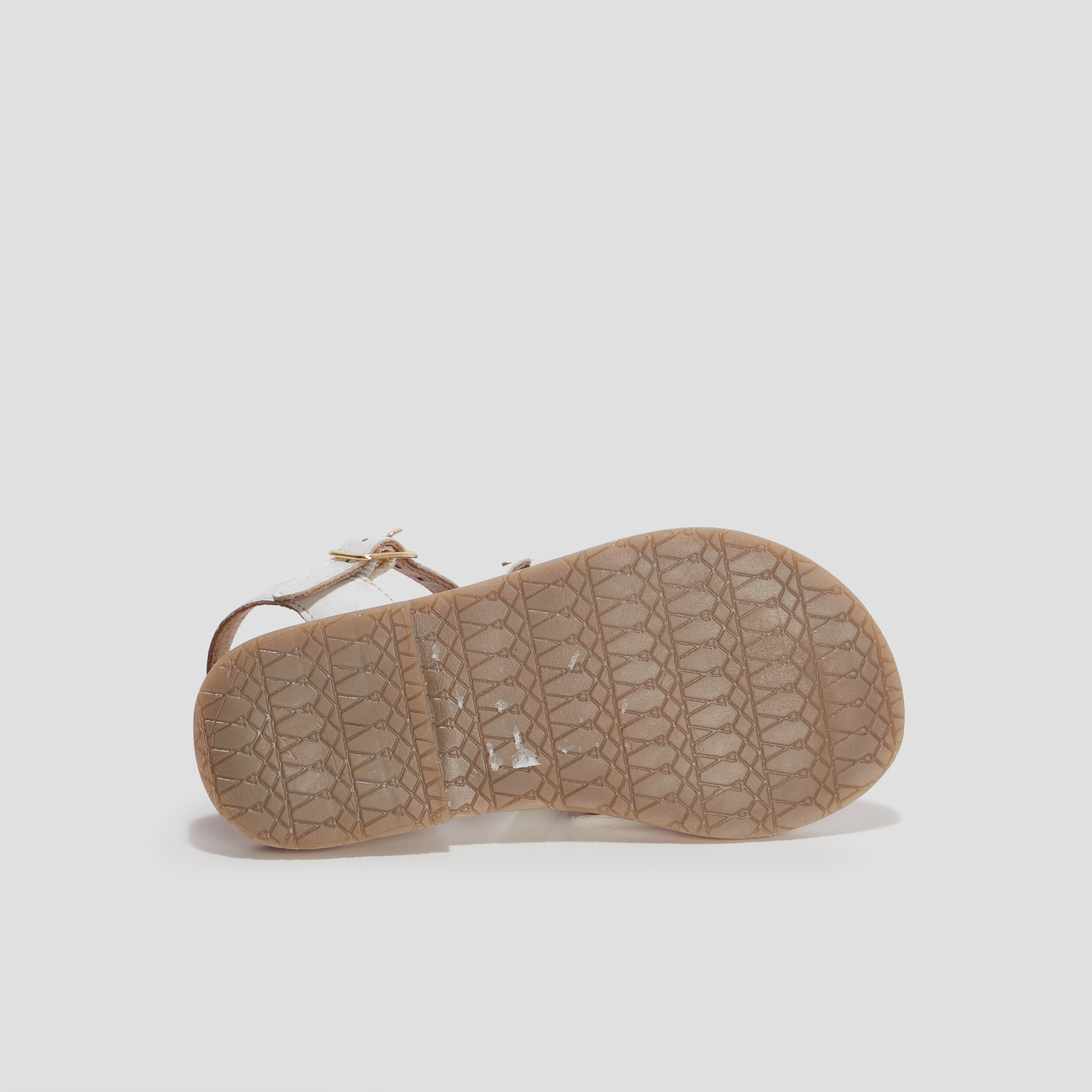Sandales en cuir Creeks blanc fille