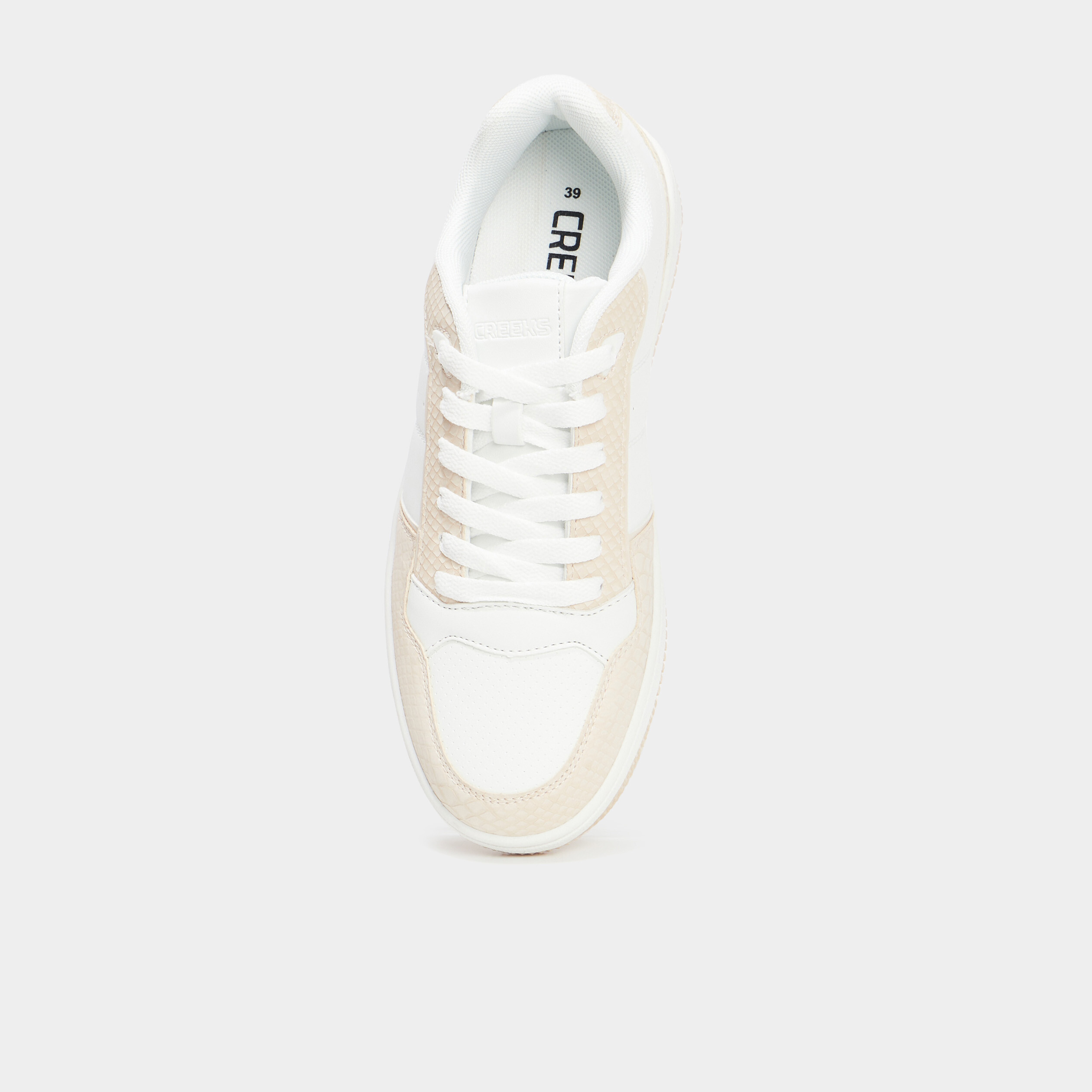 tennis basses semelle epaisse creeks rose femme Tennis basses semelle épaisse Creeks rose femme