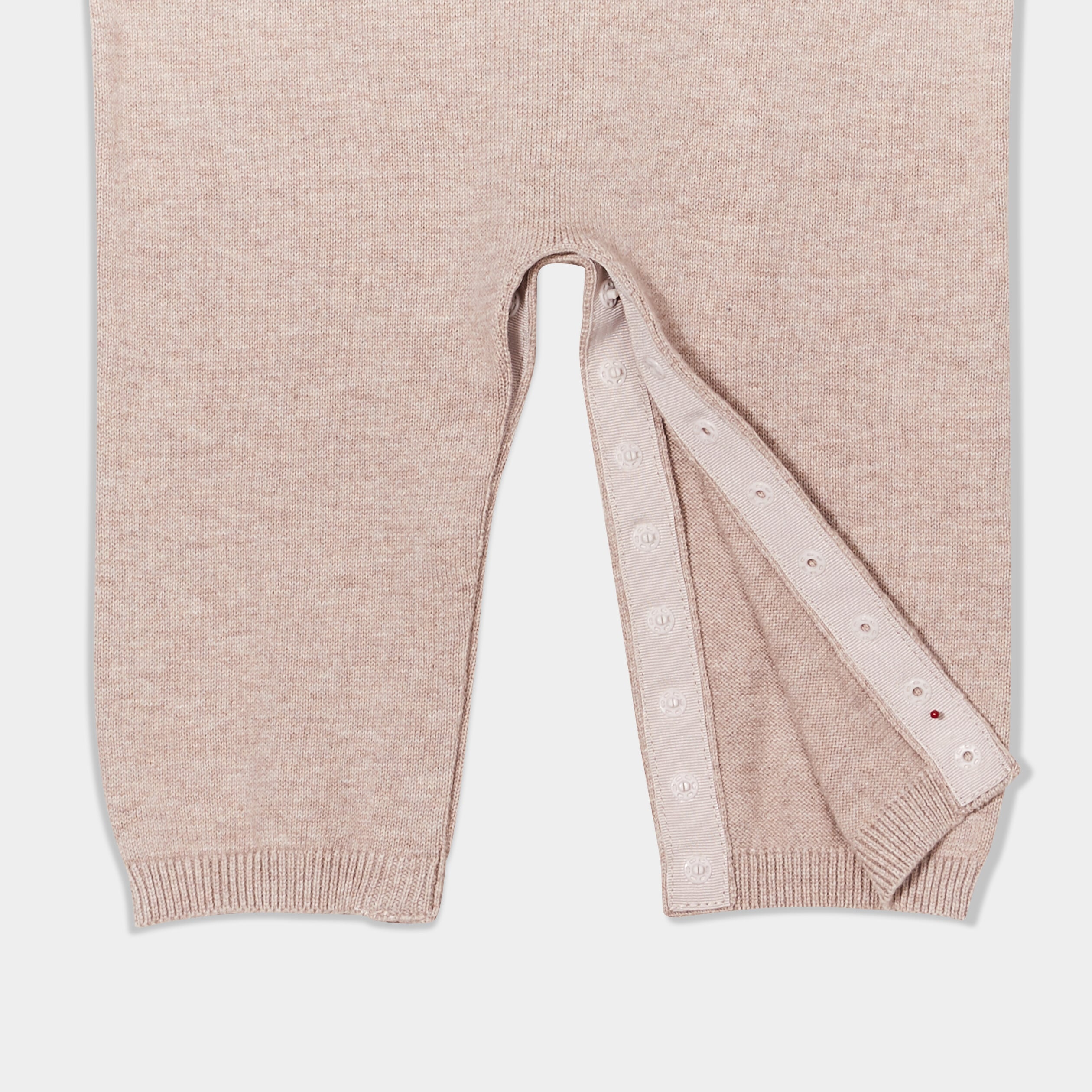 Combinaison tricot coton Kimbaloo taupe b&eacute;b&eacute;