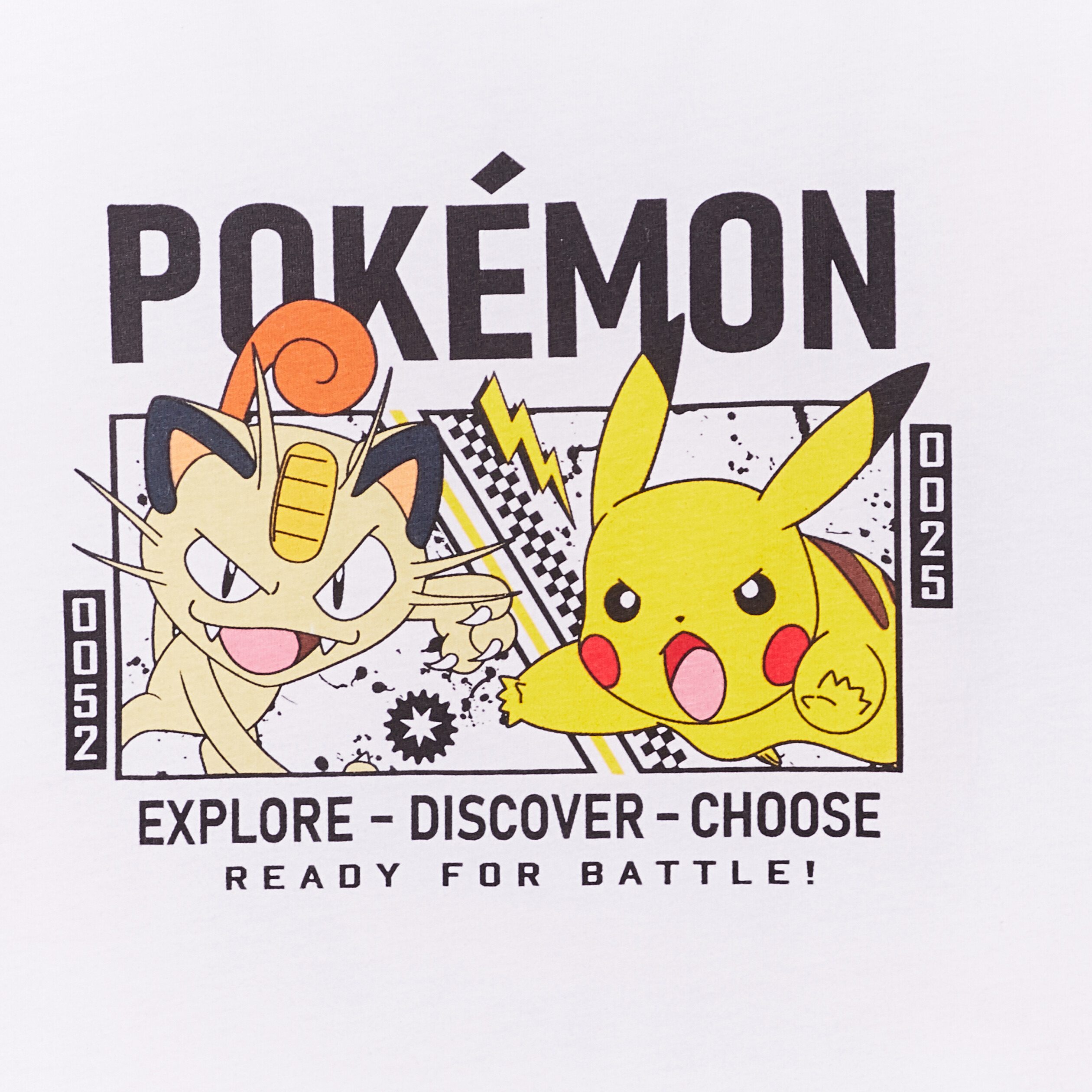 t shirt manches courtes pokemon blanc garcon T-shirt manches courtes Pokémon blanc garçon