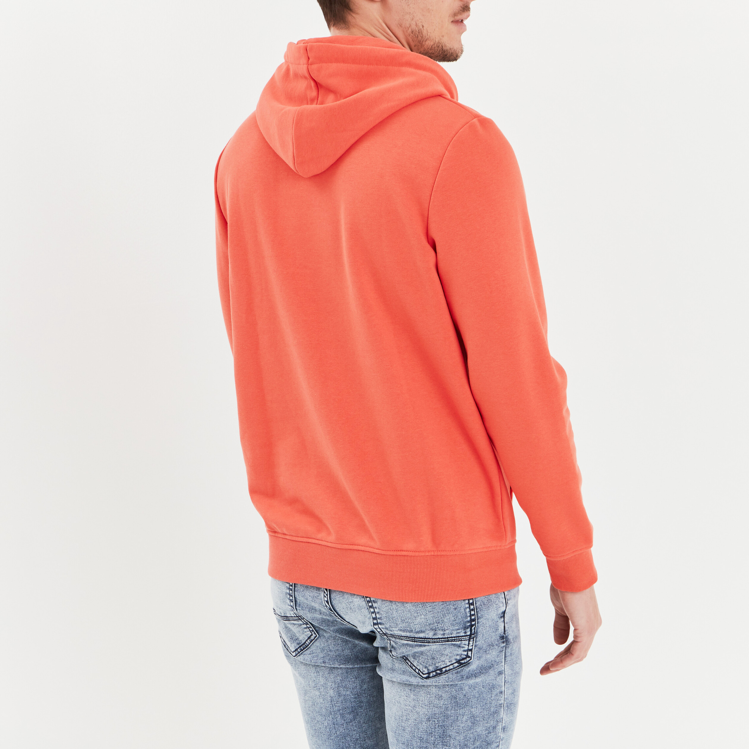 Sweat à capuche hoodie Creeks orange clair homme