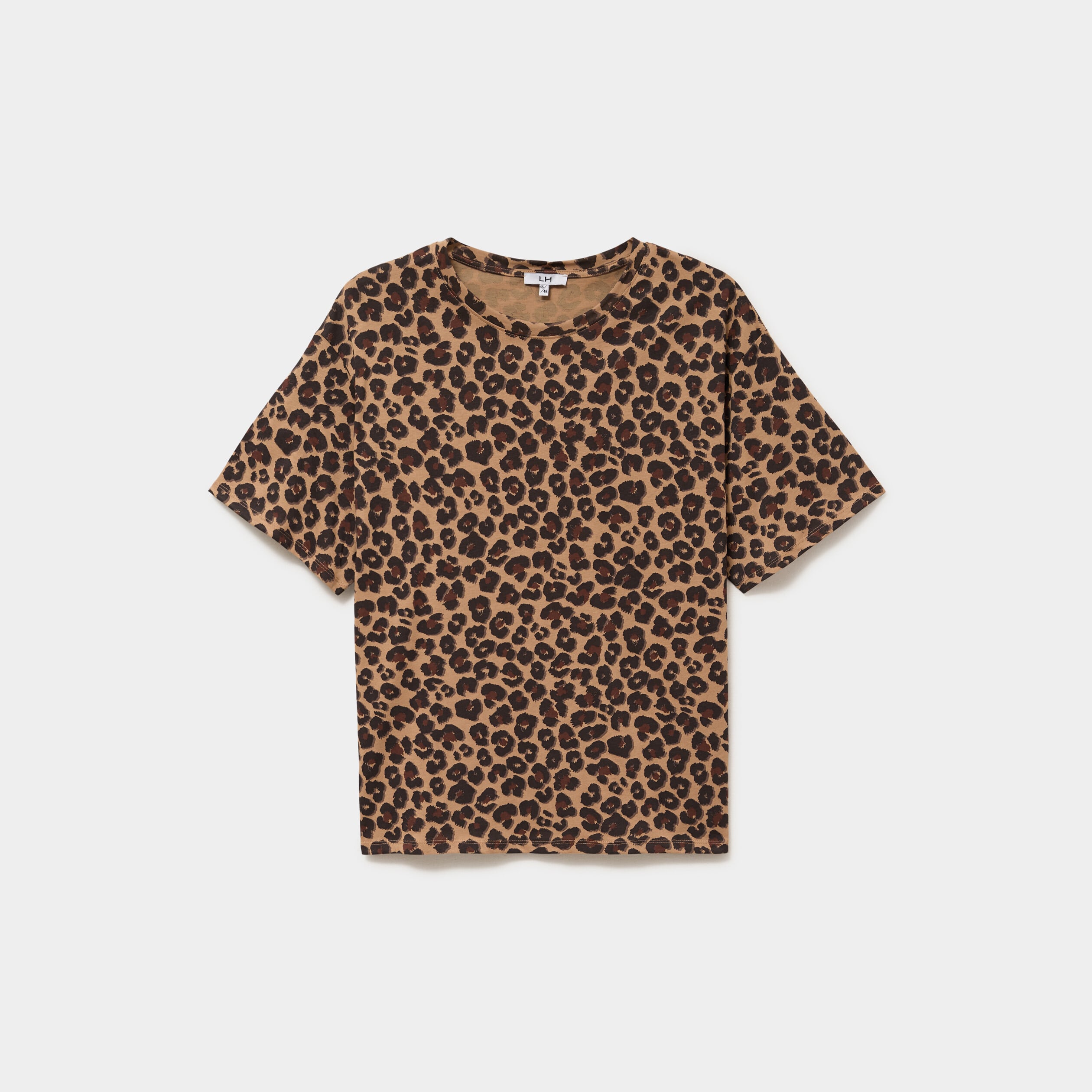 T-shirt col rond manches courtes coton ficelle femme grande taille