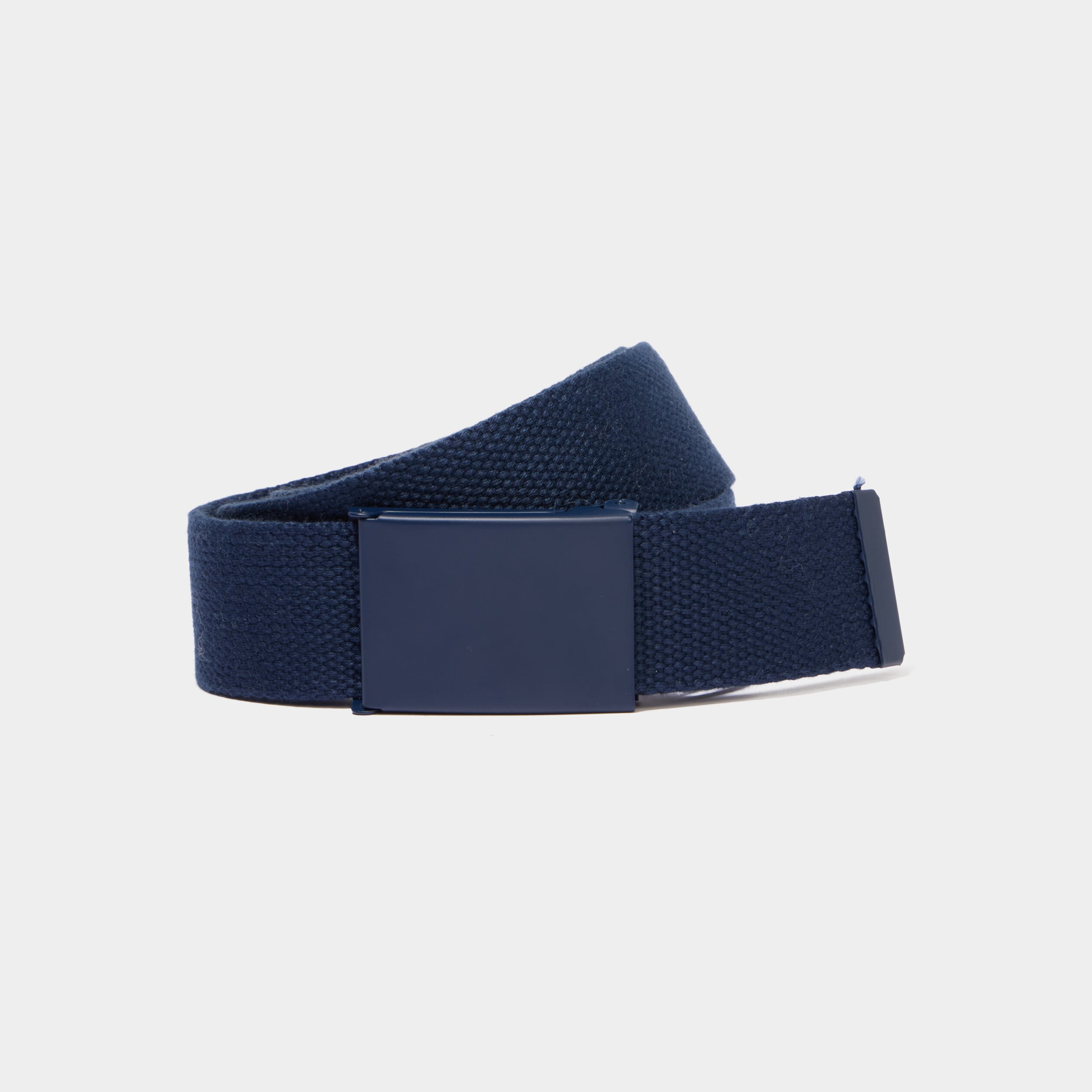 Ceinture ajustable effet toile bleu marine homme