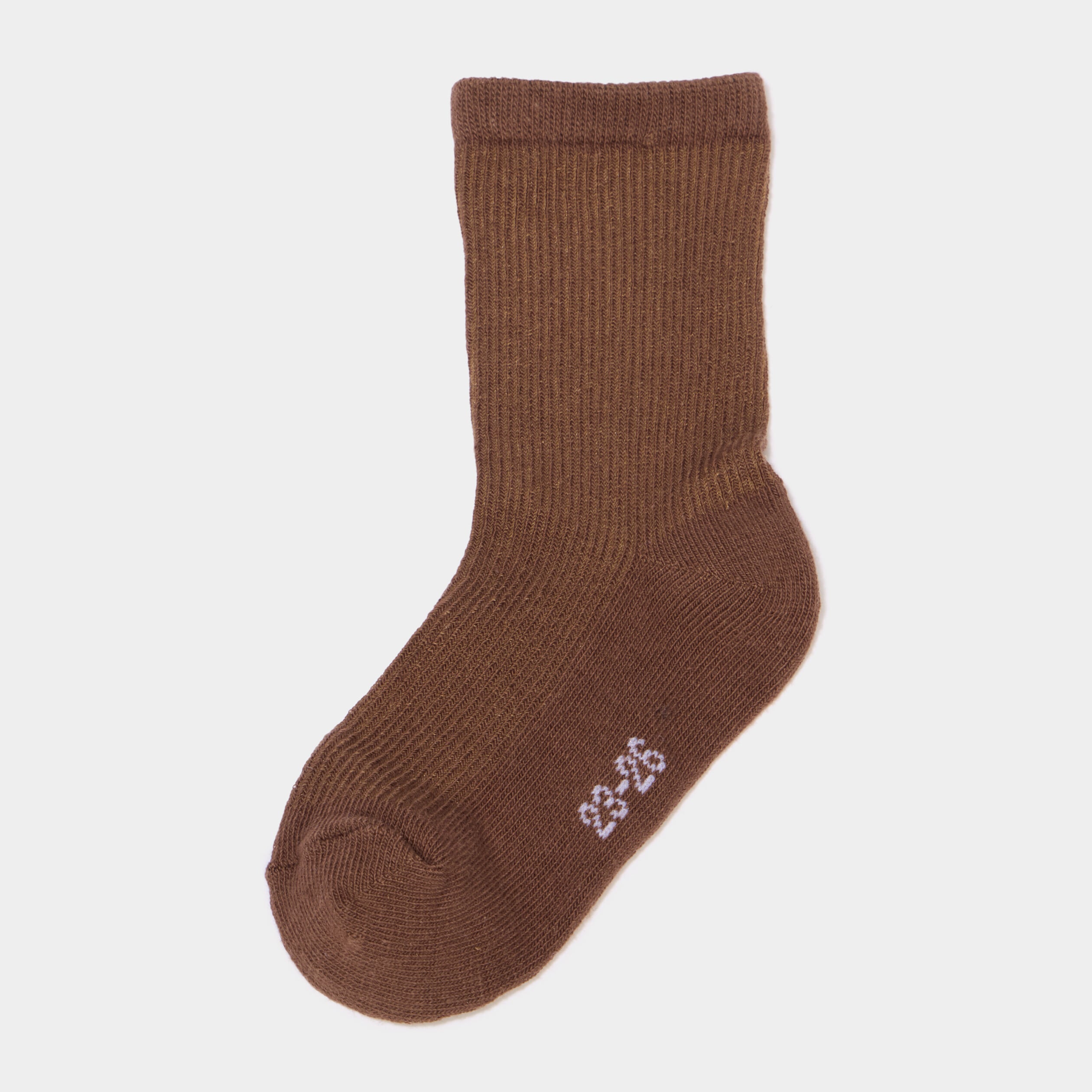Lot 5 paires chaussettes c&ocirc;tel&eacute;es marron b&eacute;b&eacute;