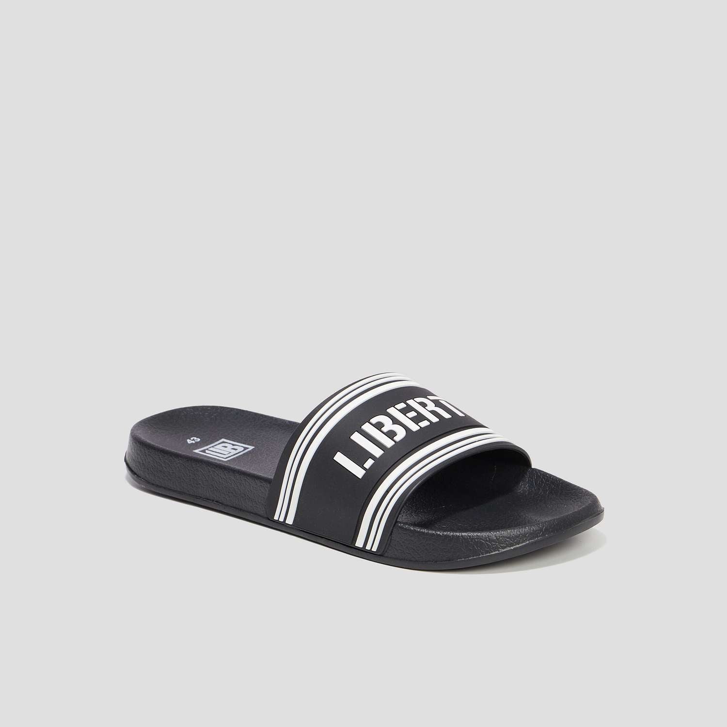Mules plates noir homme