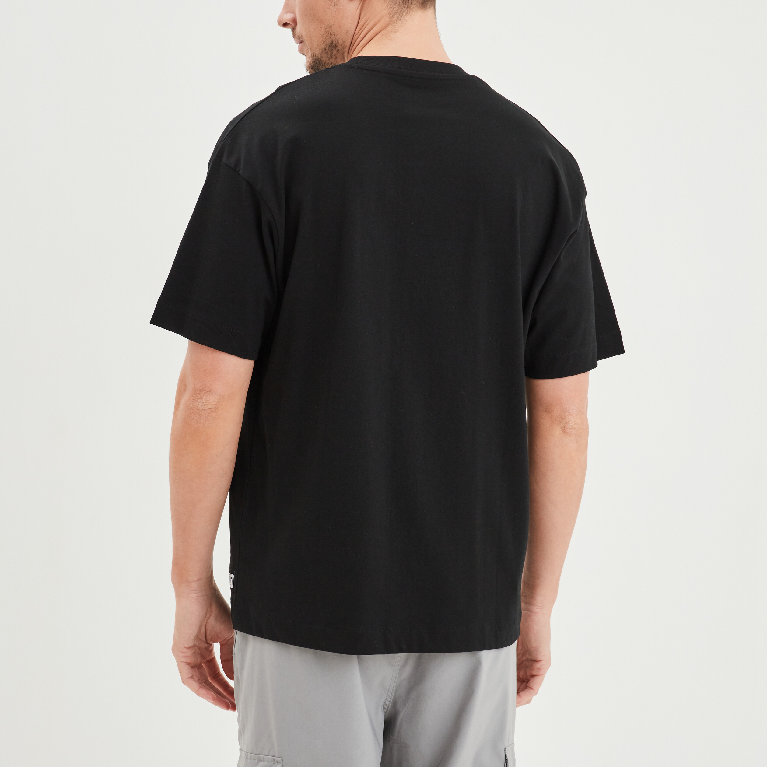 t shirt oversize manches courtes liberto noir homme T-shirt oversize manches courtes Liberto noir homme