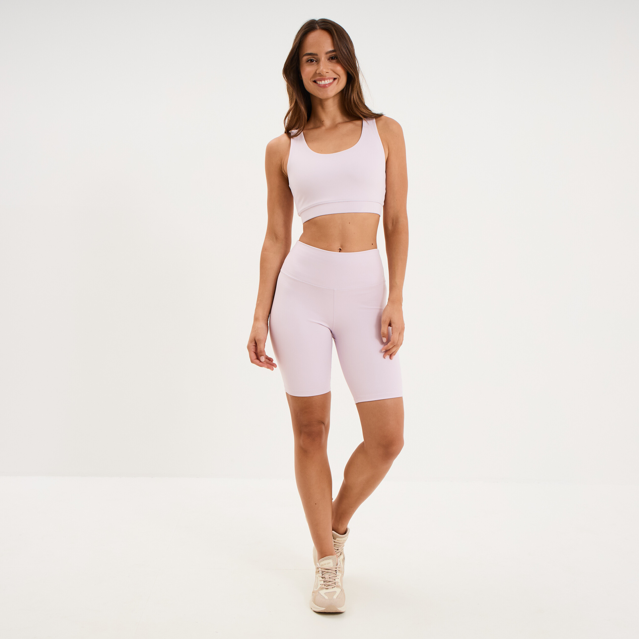 Brassi&egrave;re de sport dos nageur violet clair femme
