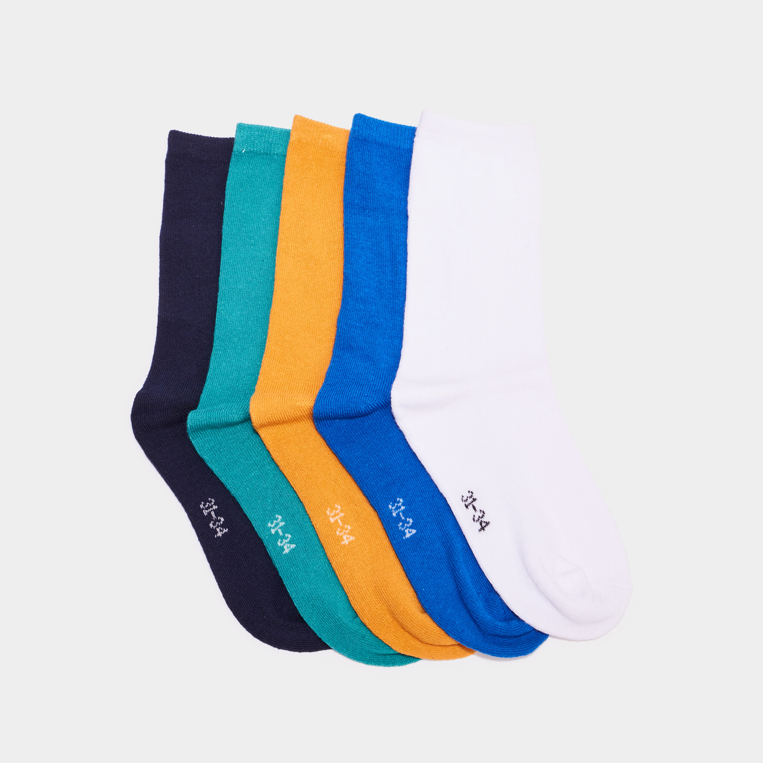 Lot 5 paires chaussettes multicolore garçon