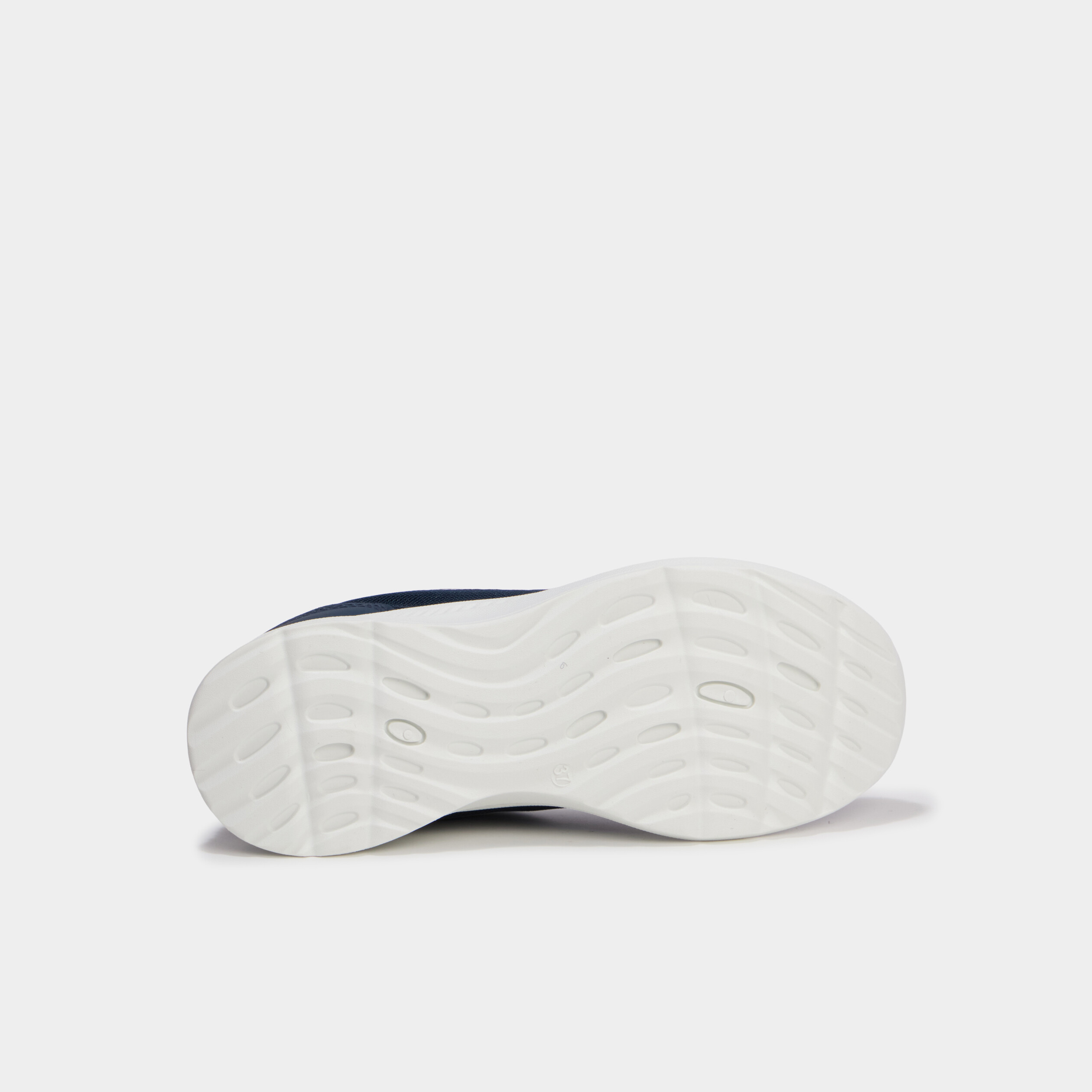 Baskets running &agrave; lacets bleu marine fille
