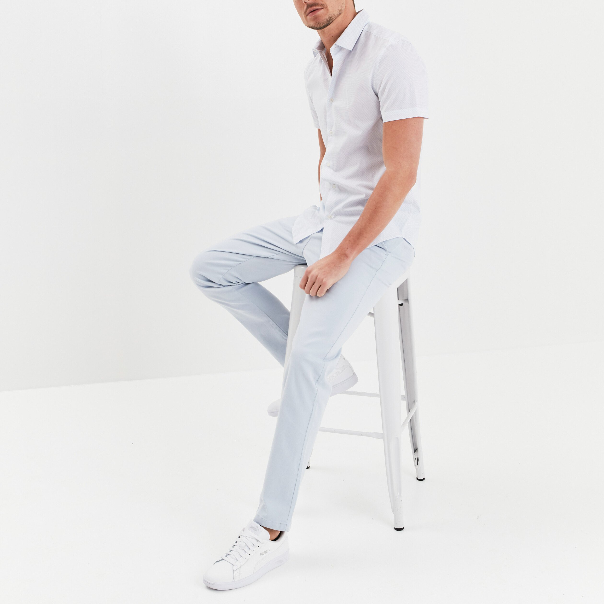 Chino bleu clair homme hotsell