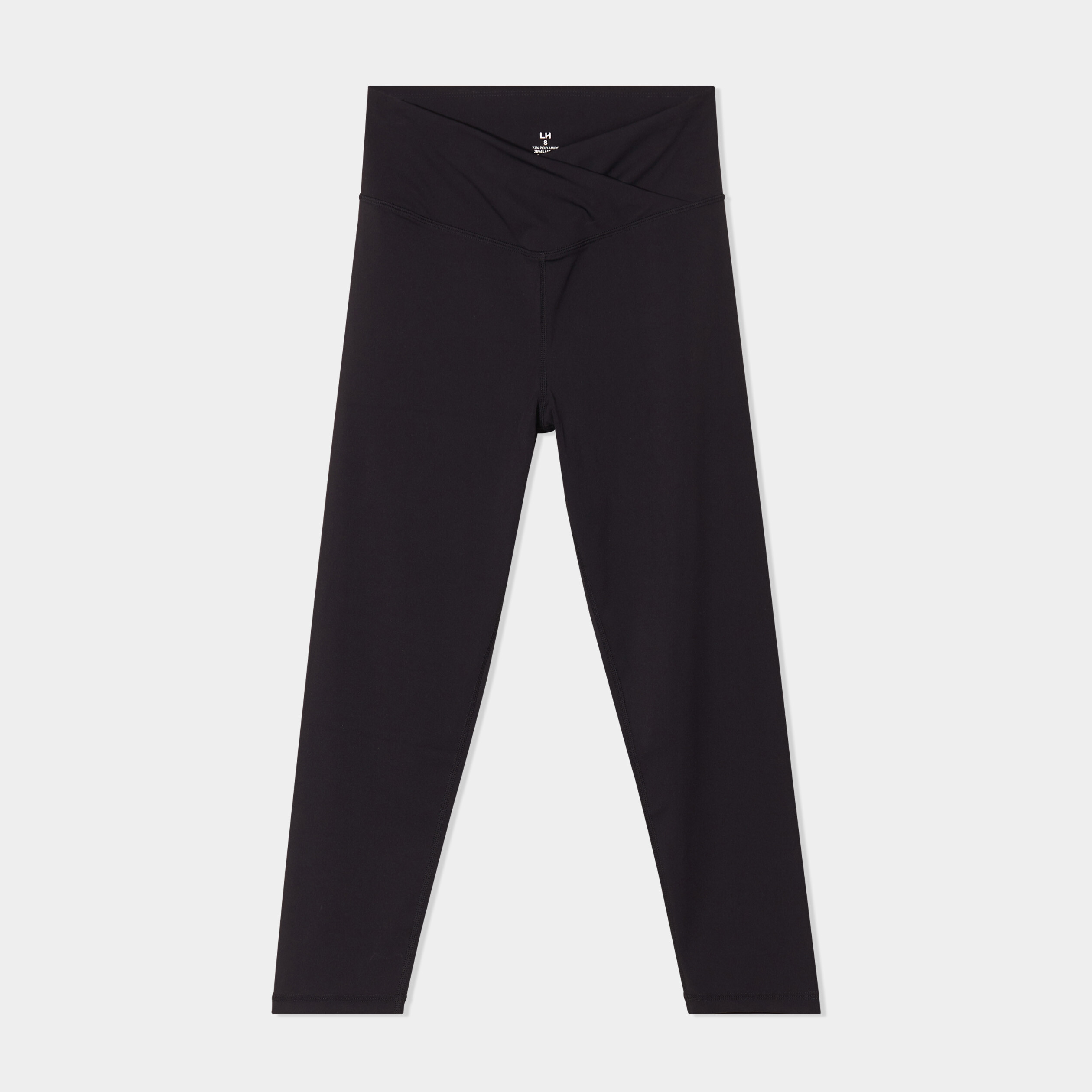 Legging corsaire sport taille haute noir femme