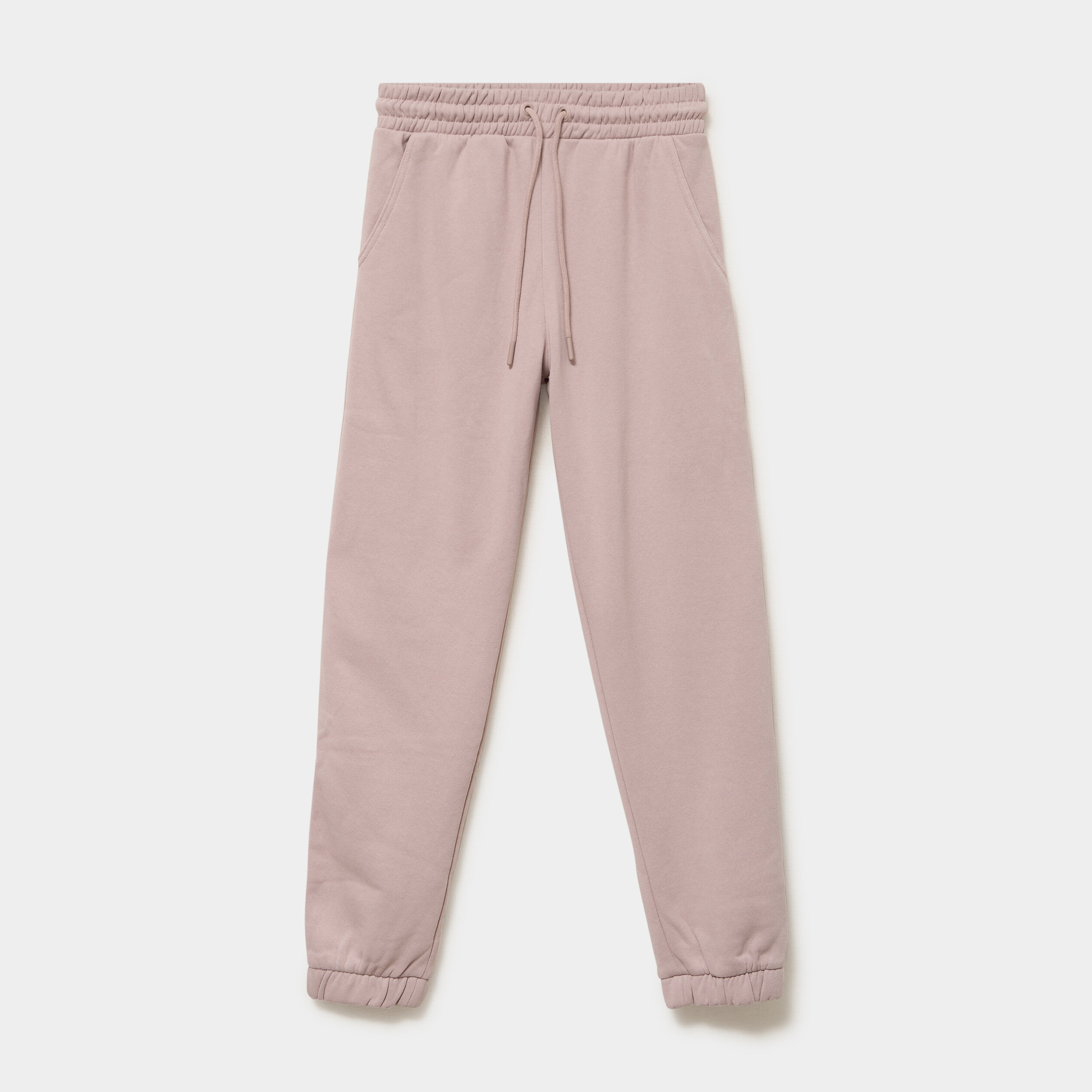 Pantalon de jogging molletonn&eacute; marron clair femme