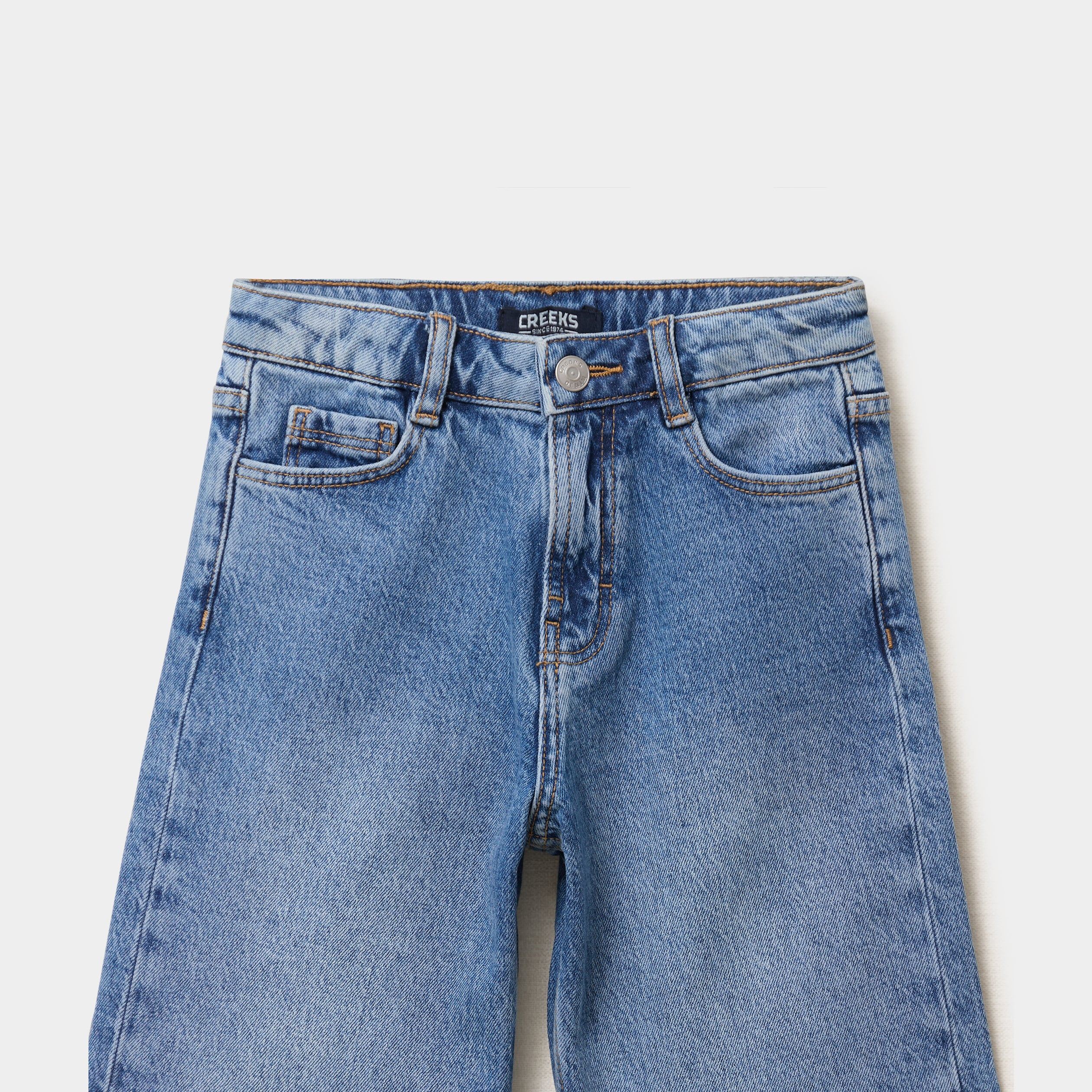 Bermuda short en jean taille ajustable denim double stone fille