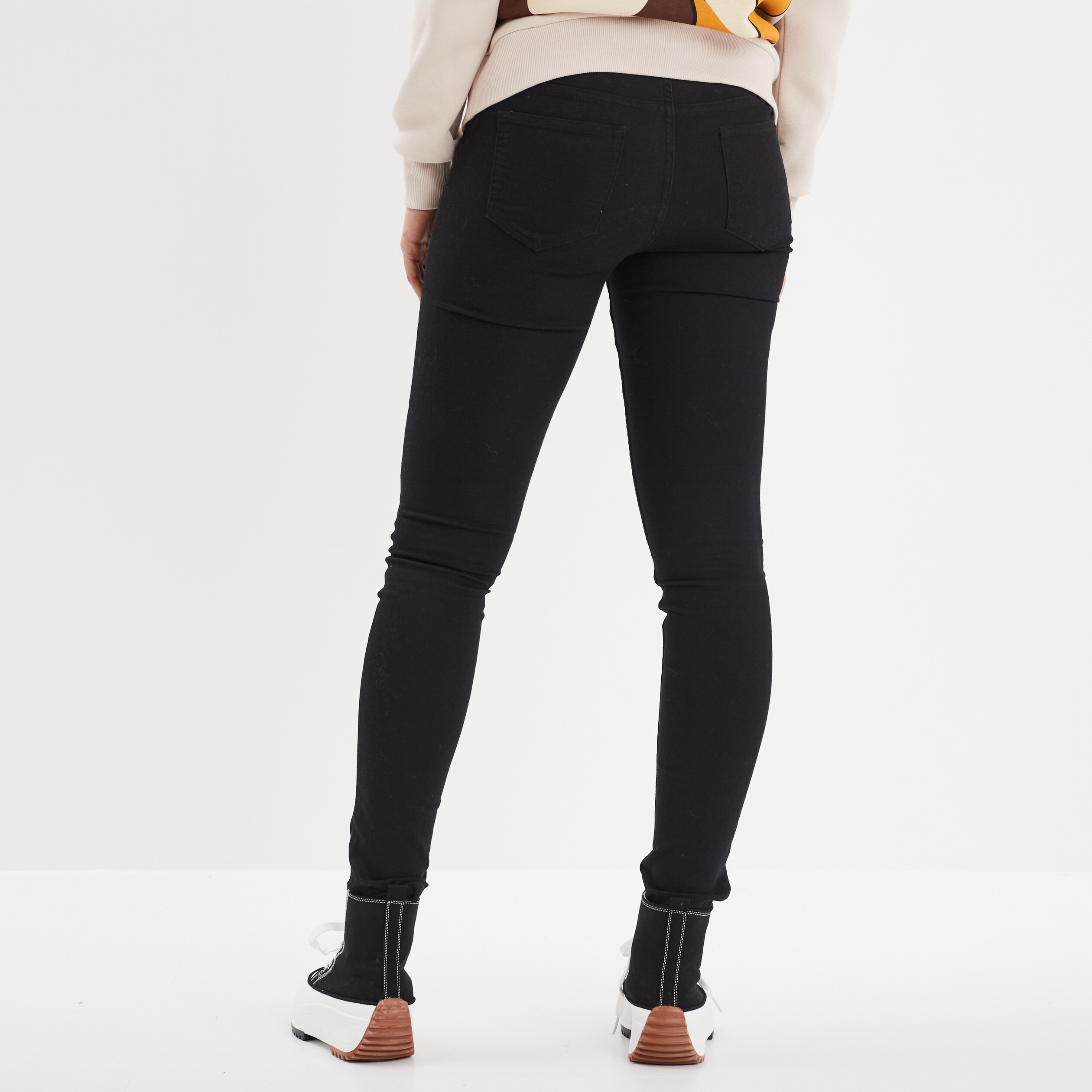 pantalon slim taille standard noir femme Pantalon slim taille standard noir femme