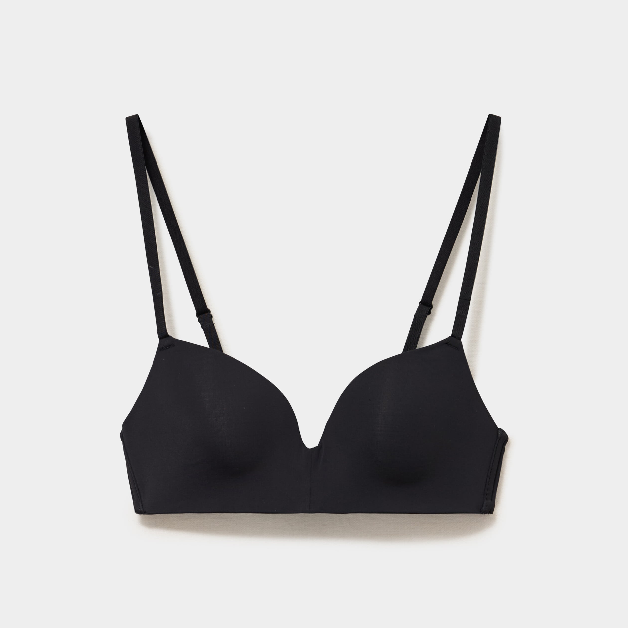 Soutien-gorge push-up triangle noir femme