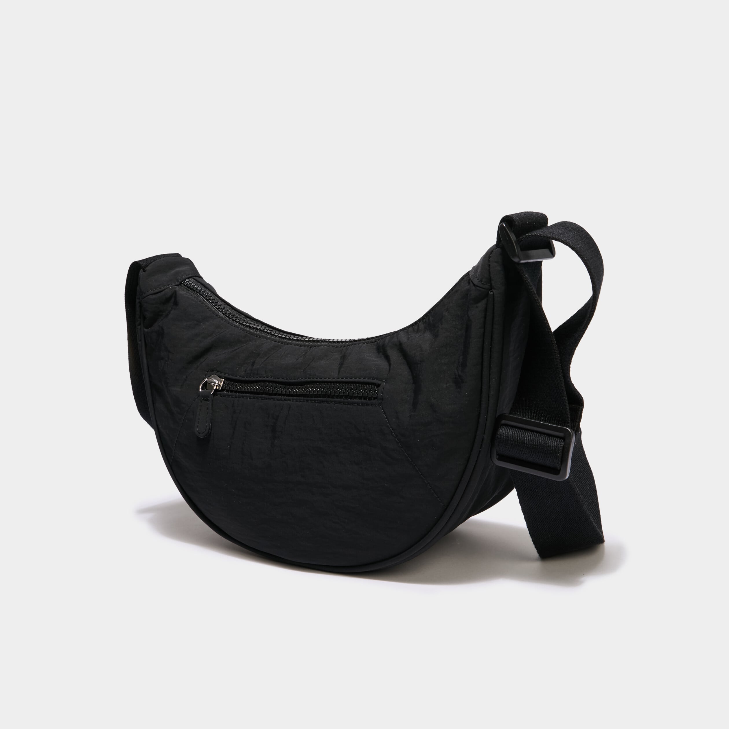 Sac banane en bandouli&egrave;re noir femme