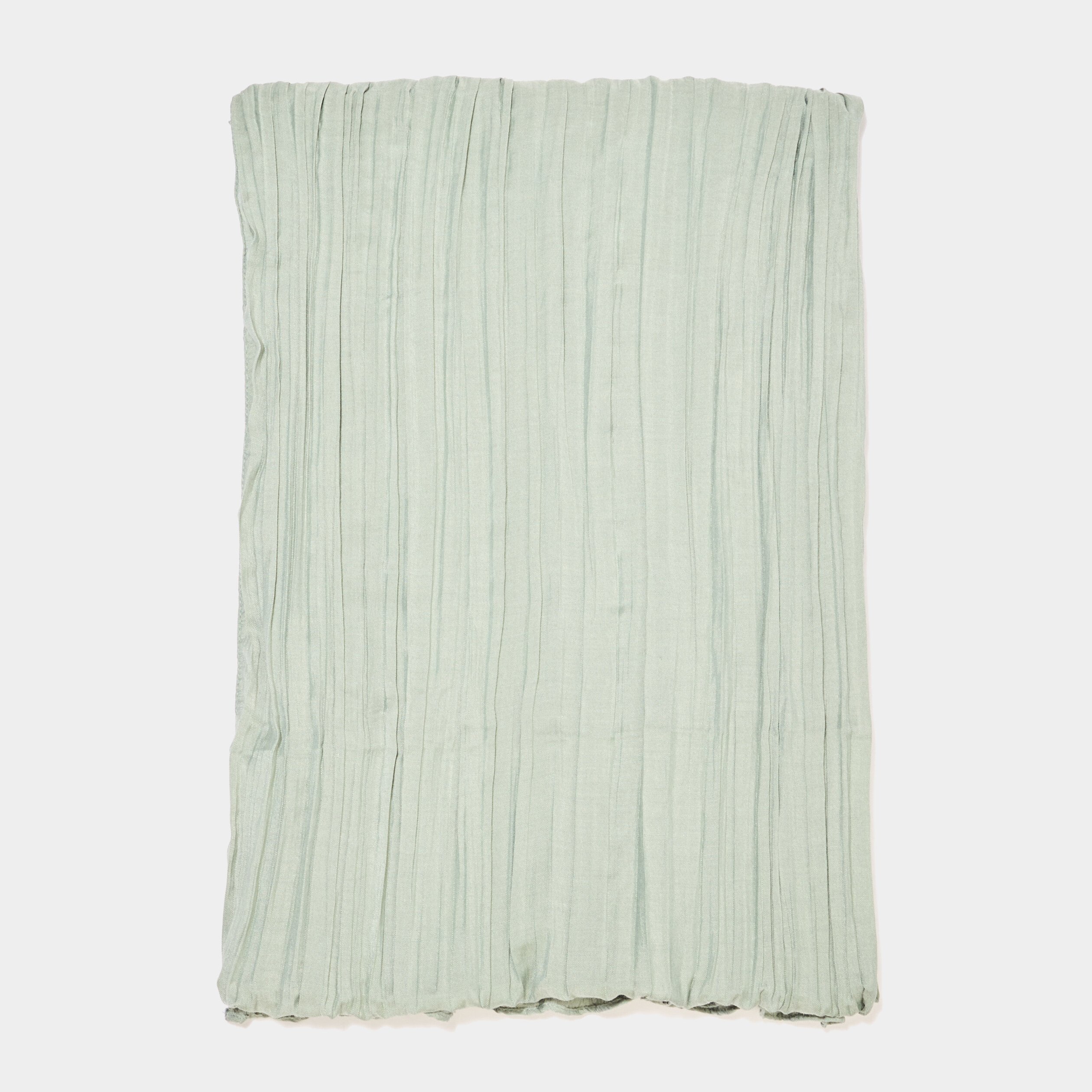 foulard aspect froisse vert femme Foulard aspect froissé vert femme