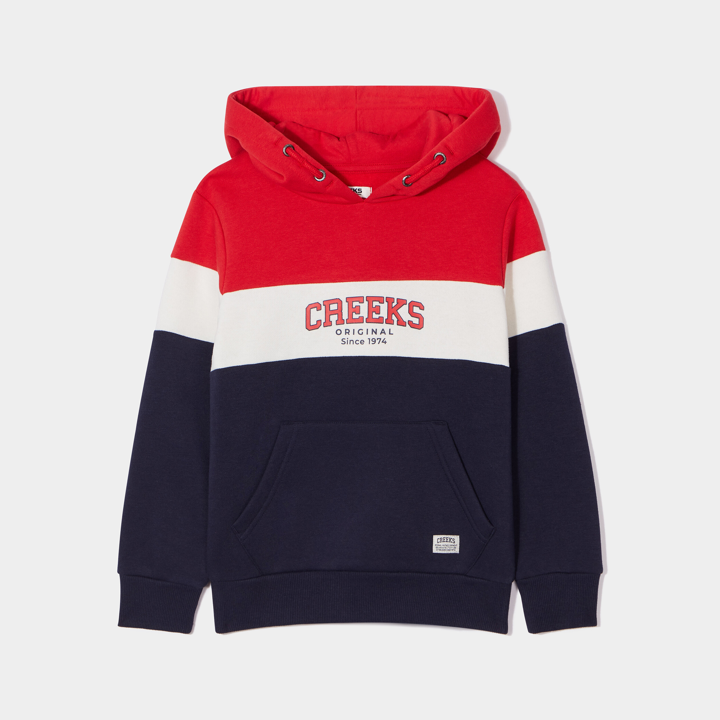 Sweat a capuche hoodie Creeks rouge garcon