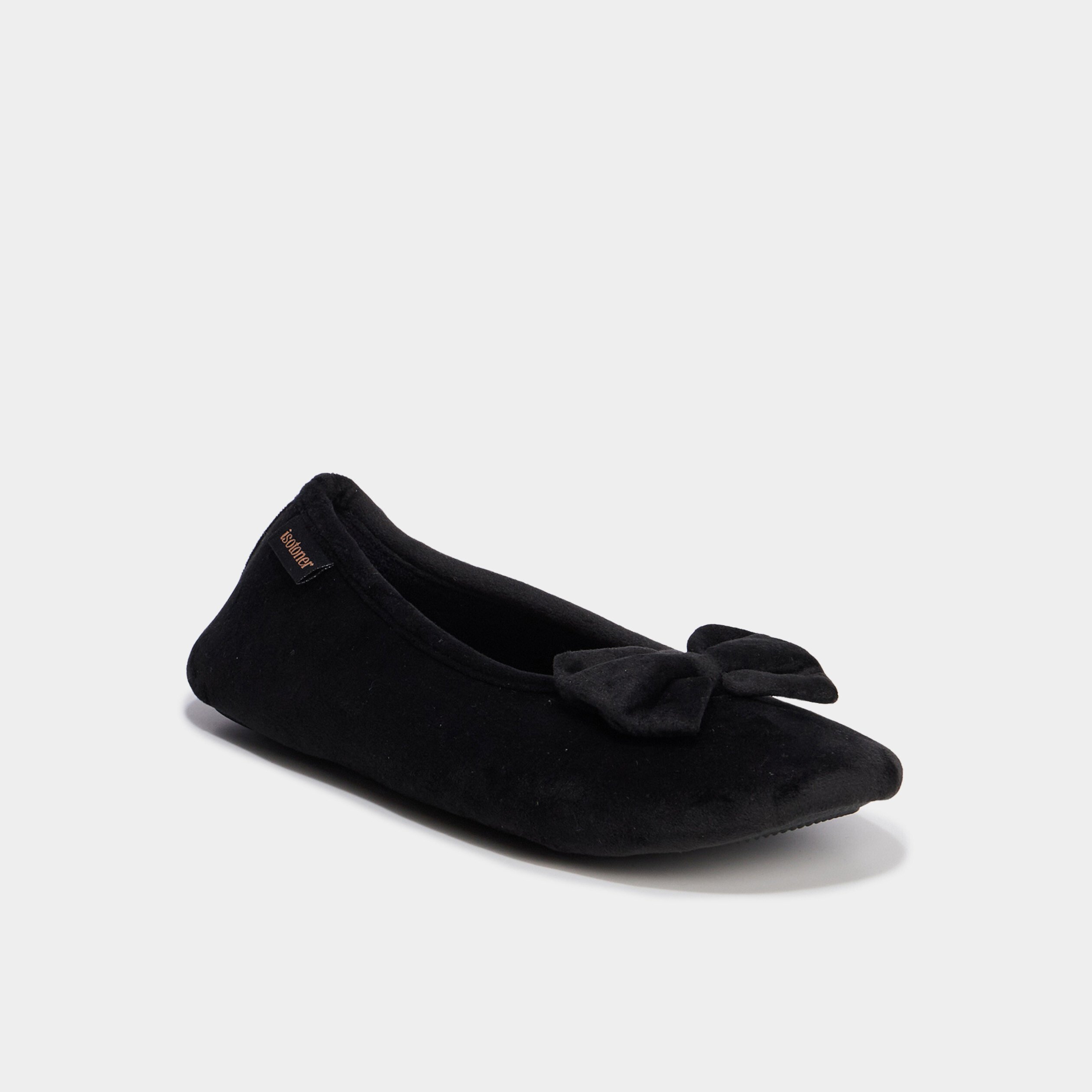 chaussons ballerines isotoner sable femme Chaussons ballerines Isotoner sable femme