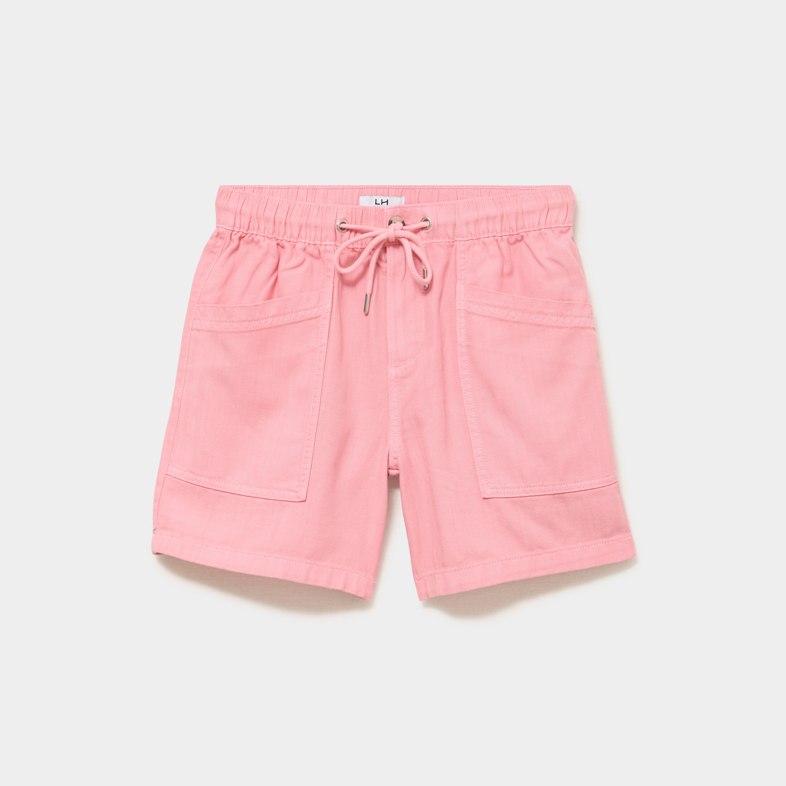Short mom taille &eacute;lastiqu&eacute;e rose femme