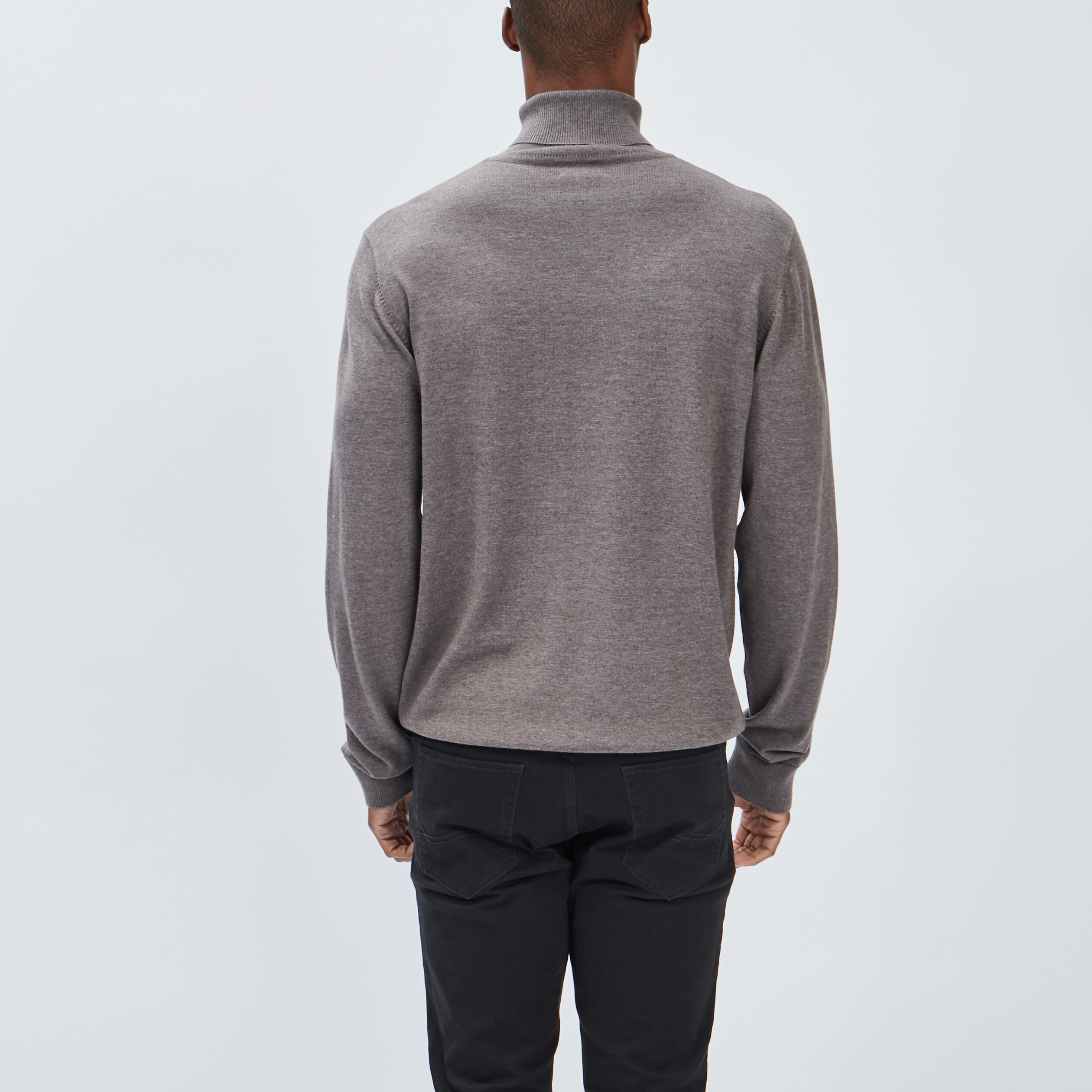 pull avec col roule taupe homme Pull avec col roulé taupe homme
