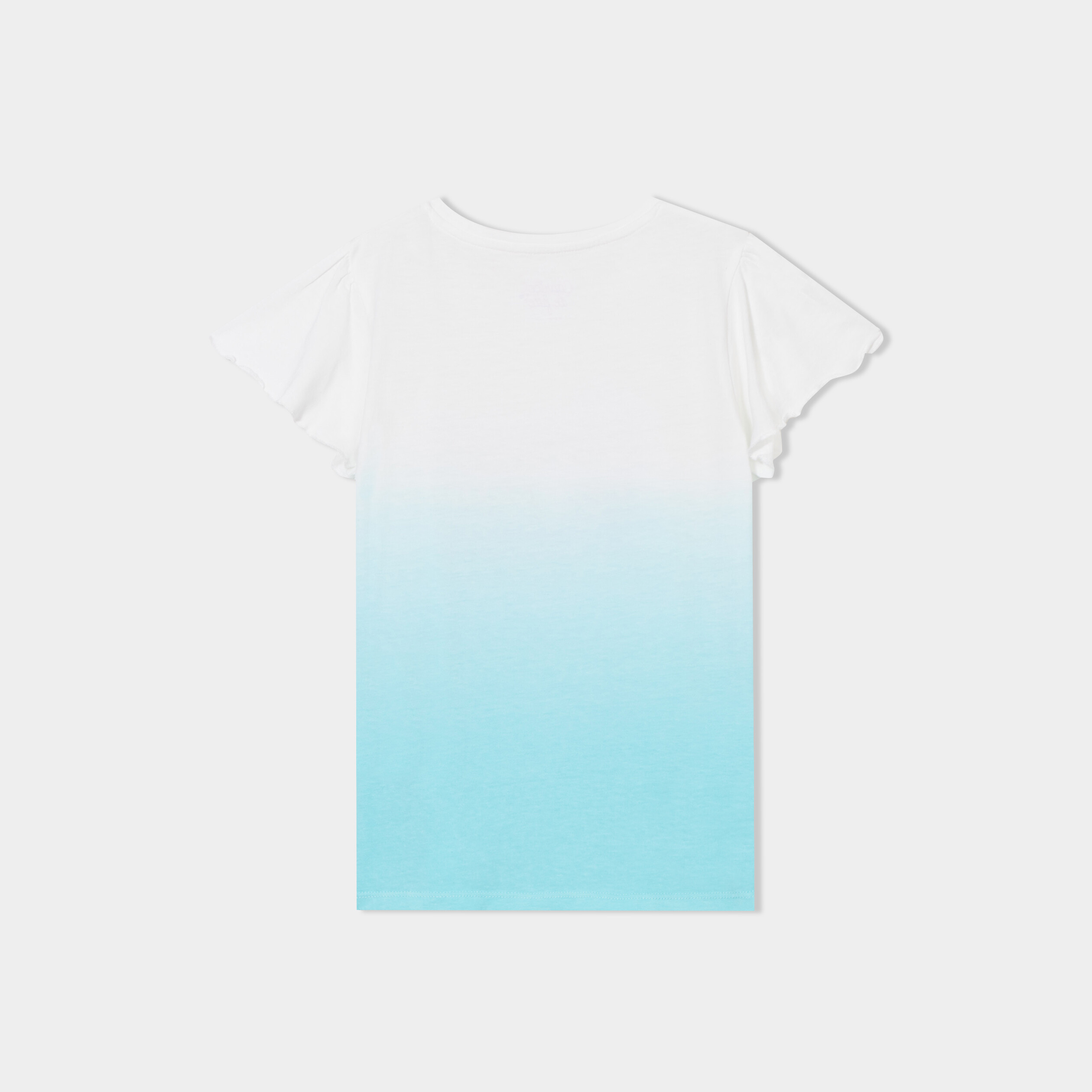 t shirt sequins et paillettes bleu clair fille T-shirt sequins et paillettes bleu clair fille