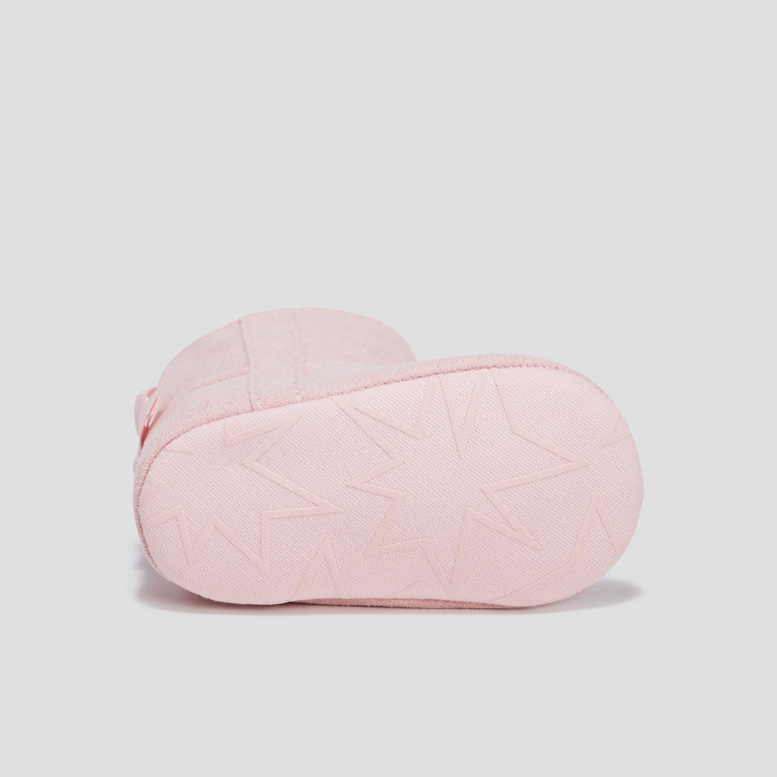 Bottines avec noeuds rose bébé fille