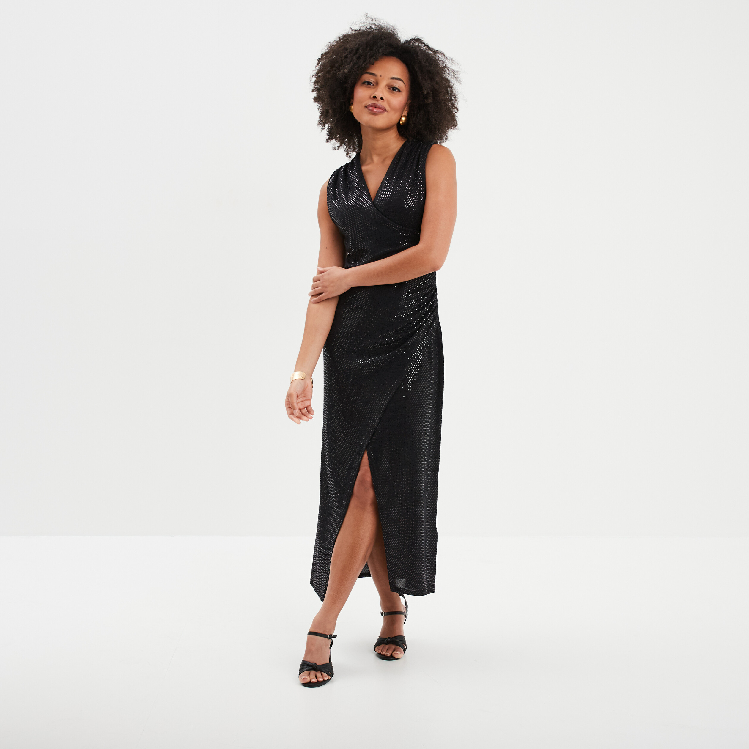Robe Midi Moulante Dressed By Lauren - Col V Profond - Taille 10 - Neuf Avec étiquette