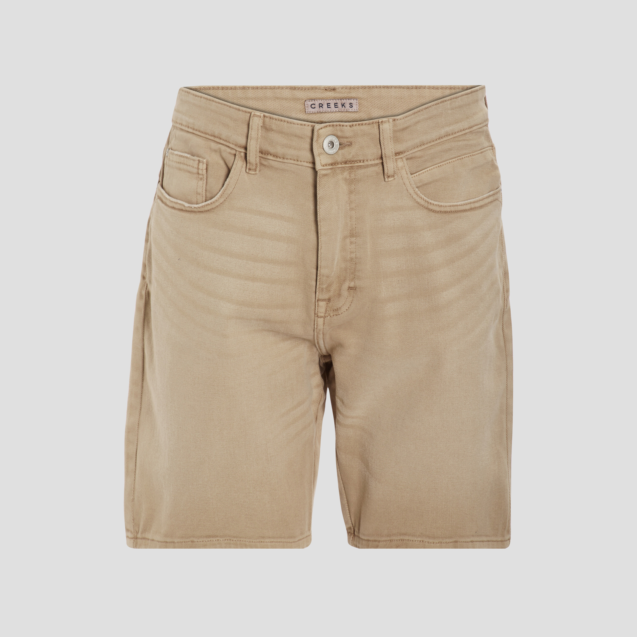 Bermuda coupe droite en coton sable homme
