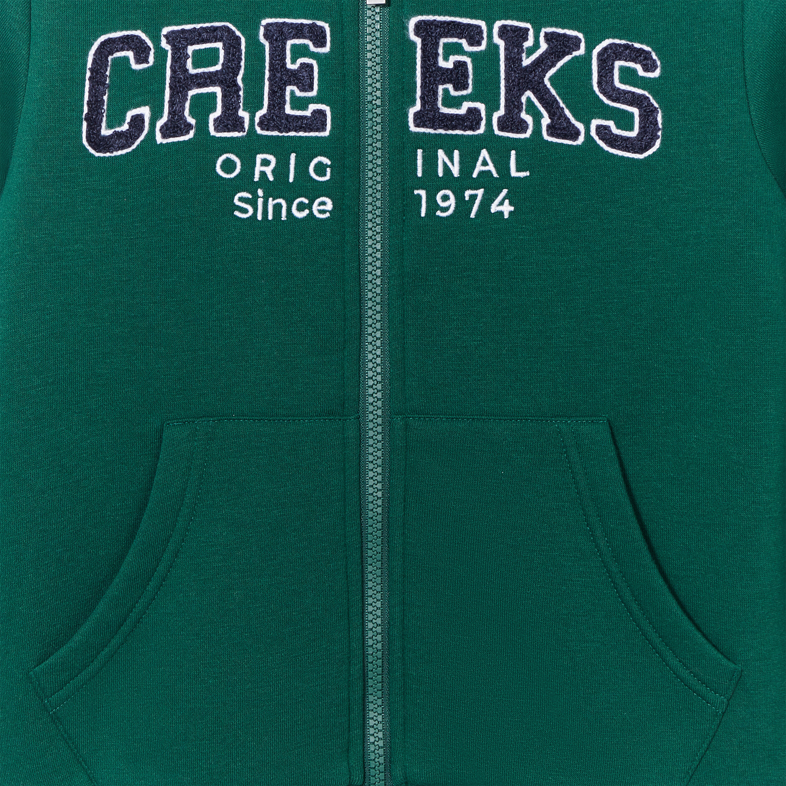 Sweat à capuche fourré Creeks vert foncé garçon