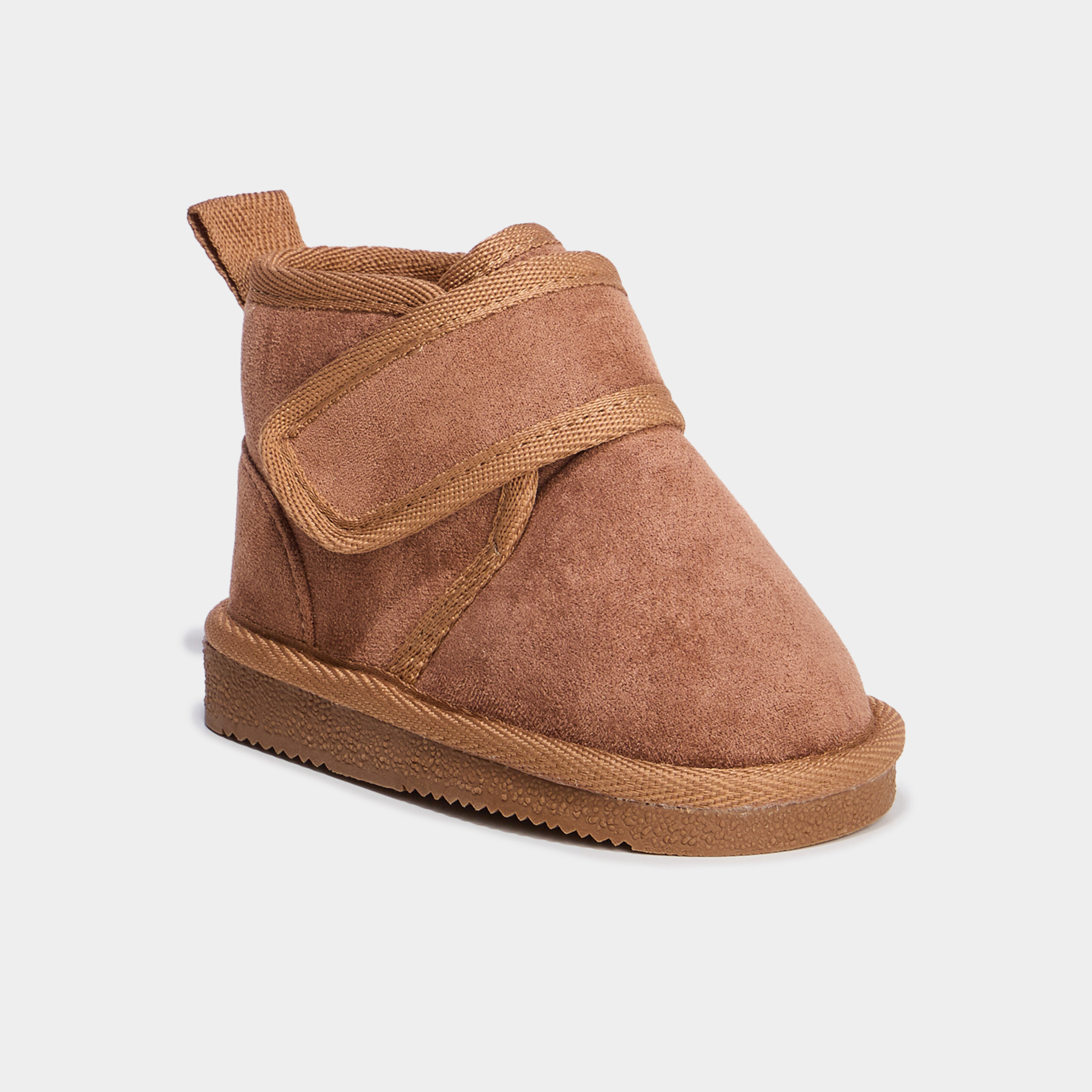 Boots &agrave; scratchs camel b&eacute;b&eacute; gar&ccedil;on