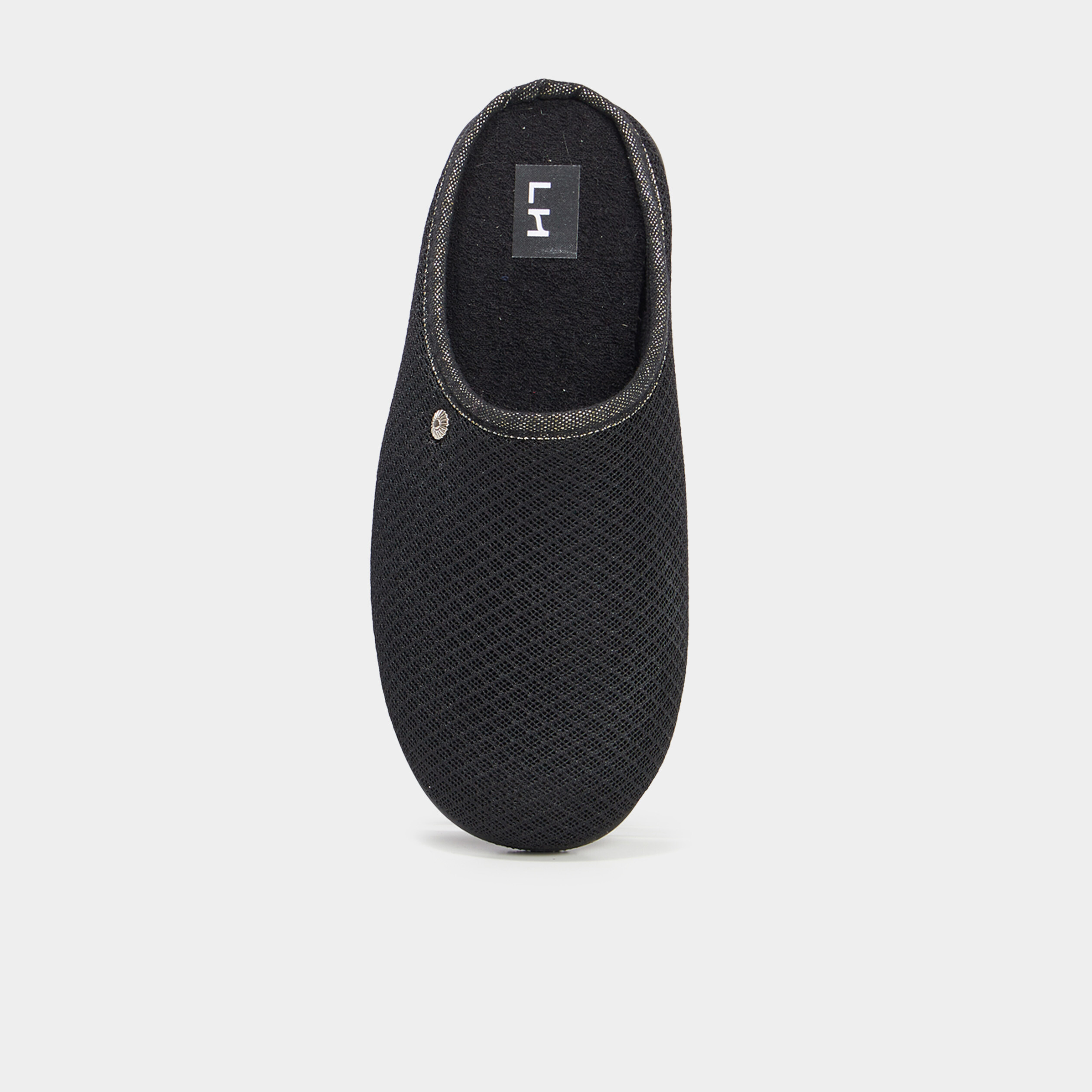chaussons mules noir femme Chaussons mules noir femme