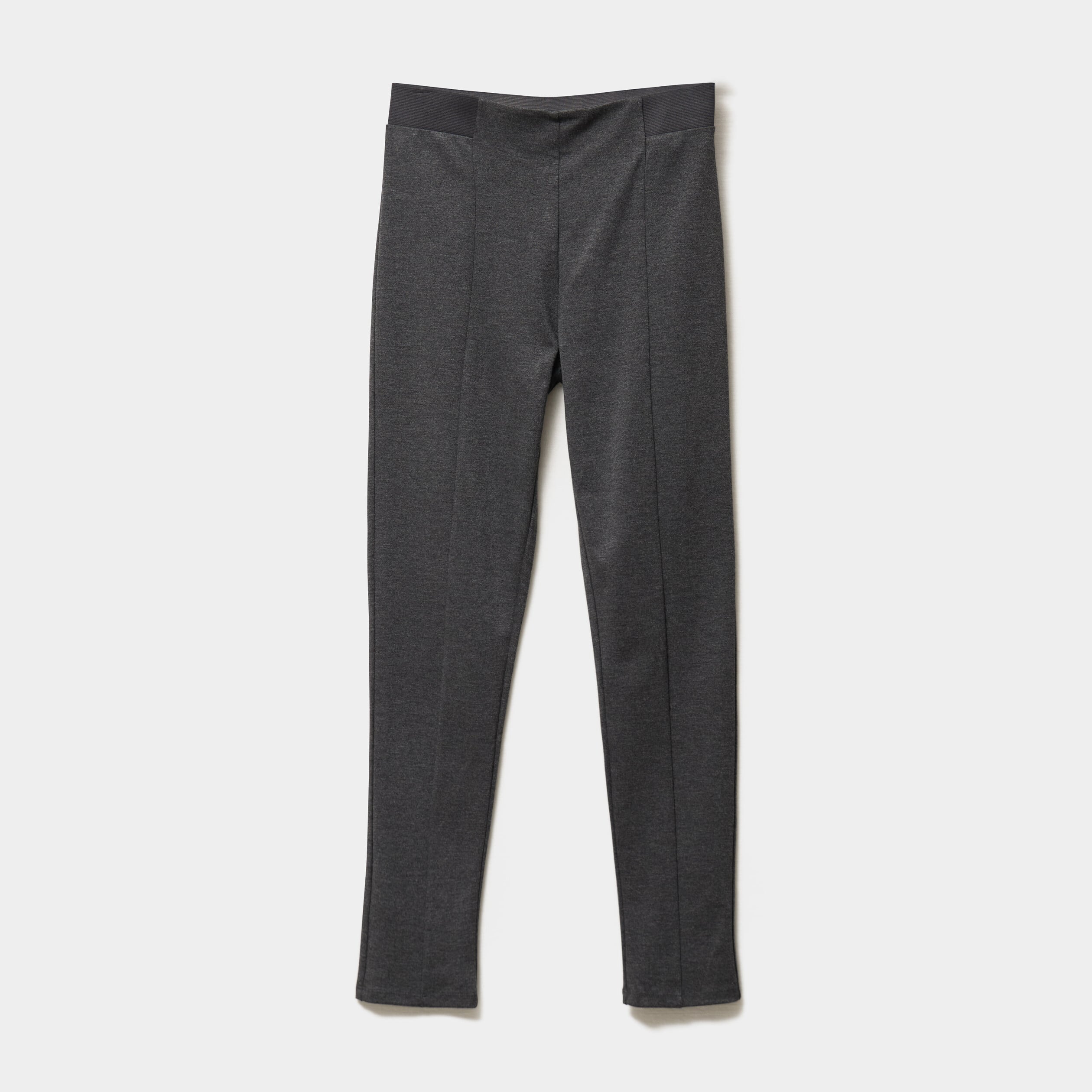 Legging taille haute &eacute;lastiqu&eacute;e gris fonc&eacute; femme