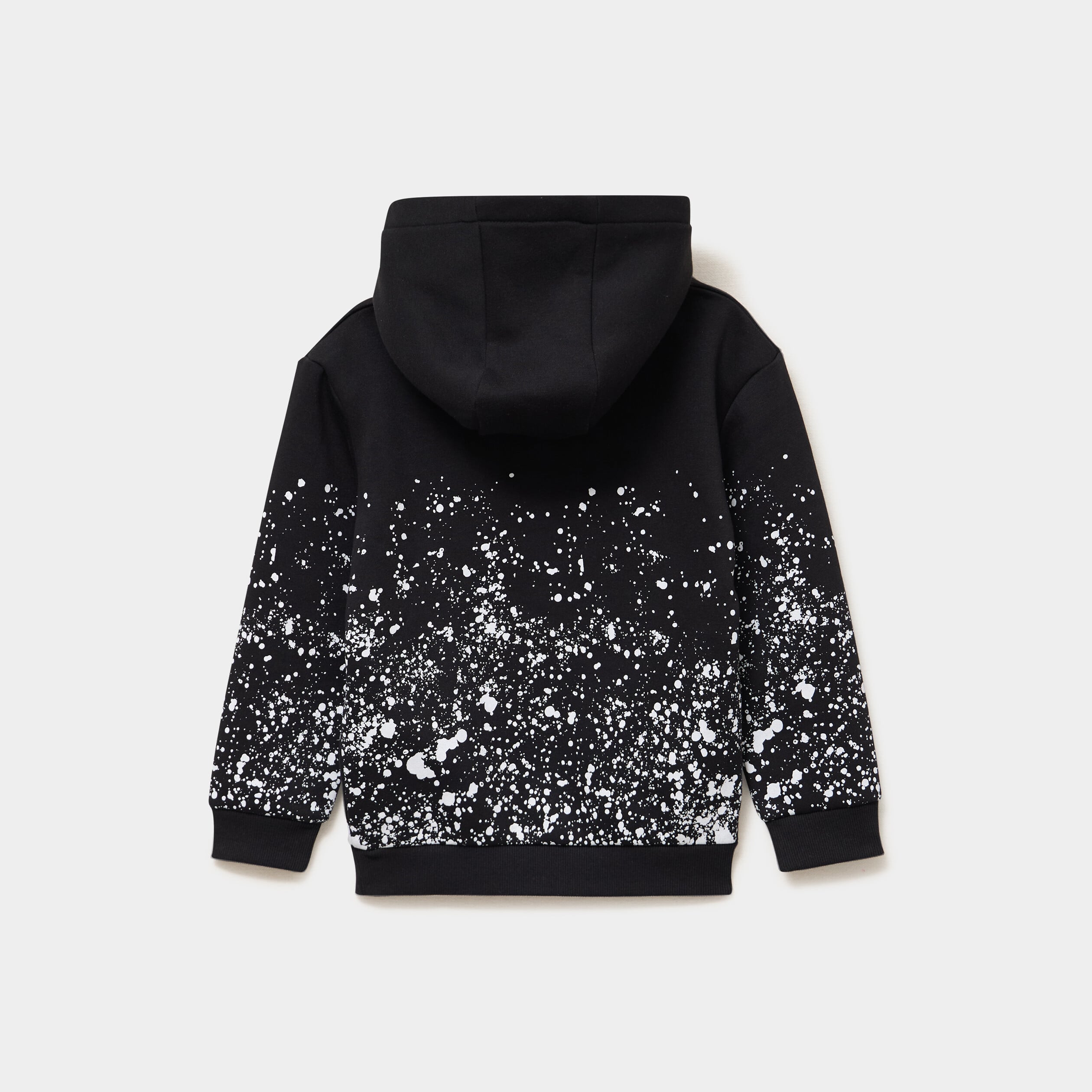 Sweat molleton &agrave; capuche hoodie noir gar&ccedil;on