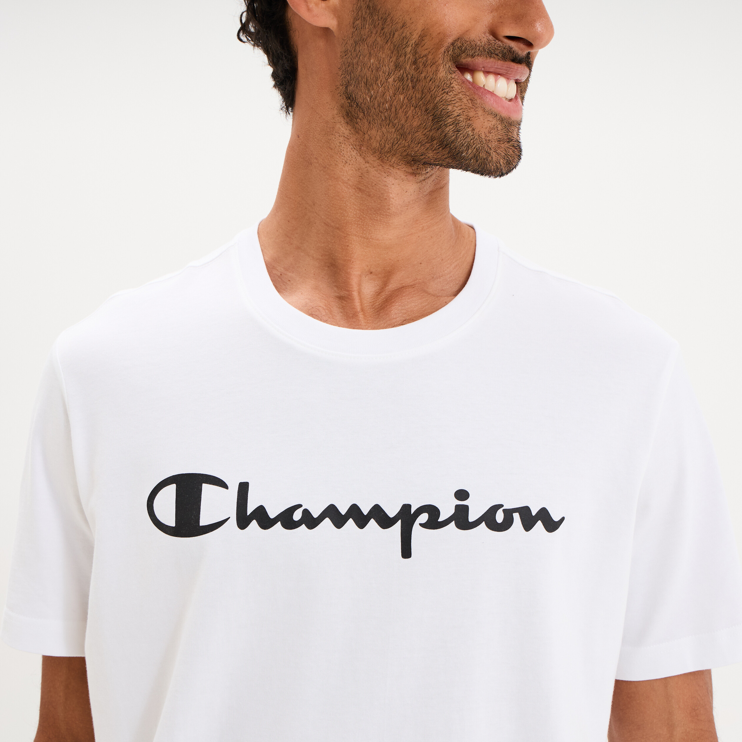 T-shirt manches courtes coton Champion blanc homme