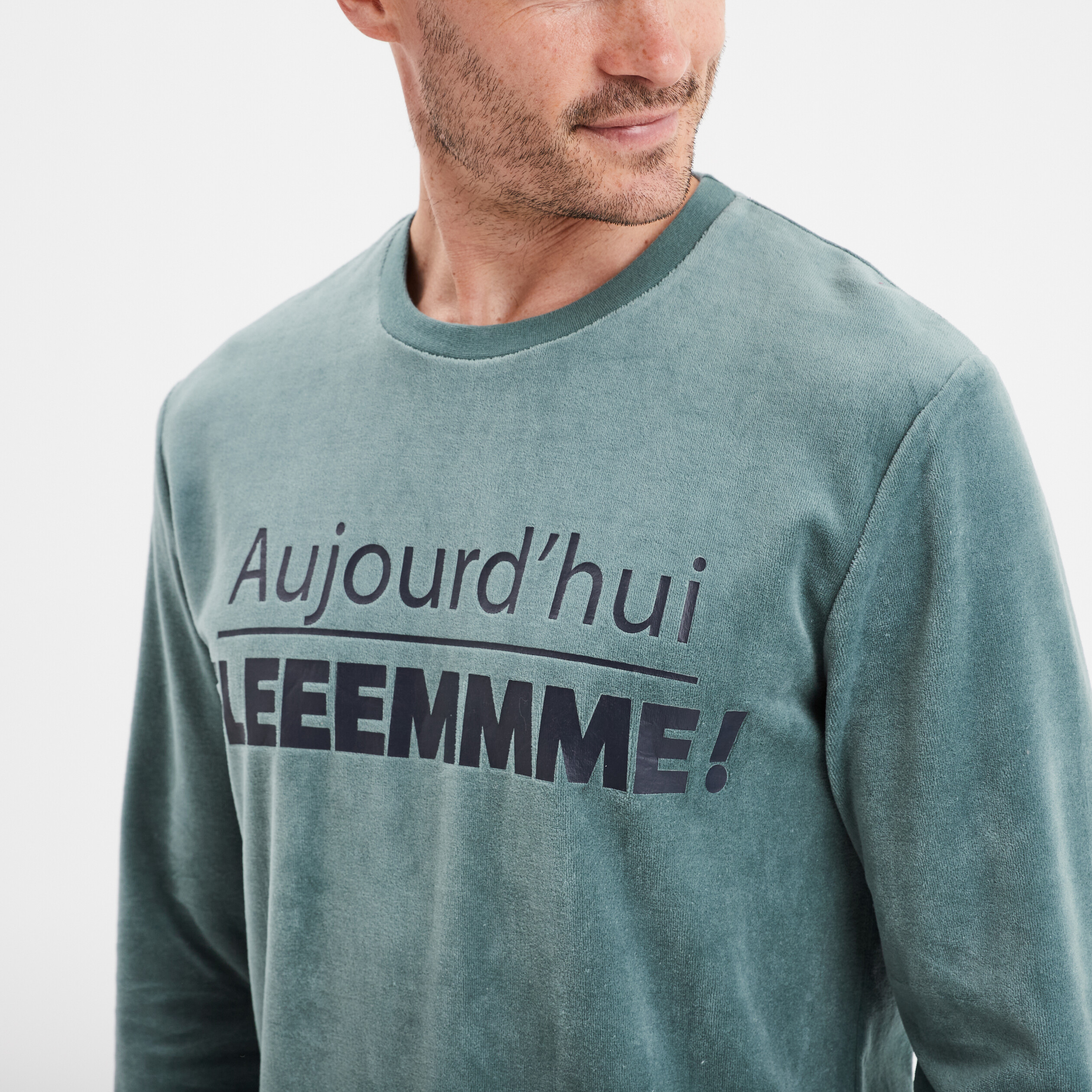 ensemble pyjama 2 pieces haut et bas vert homme Ensemble pyjama 2 pièces haut et bas vert homme