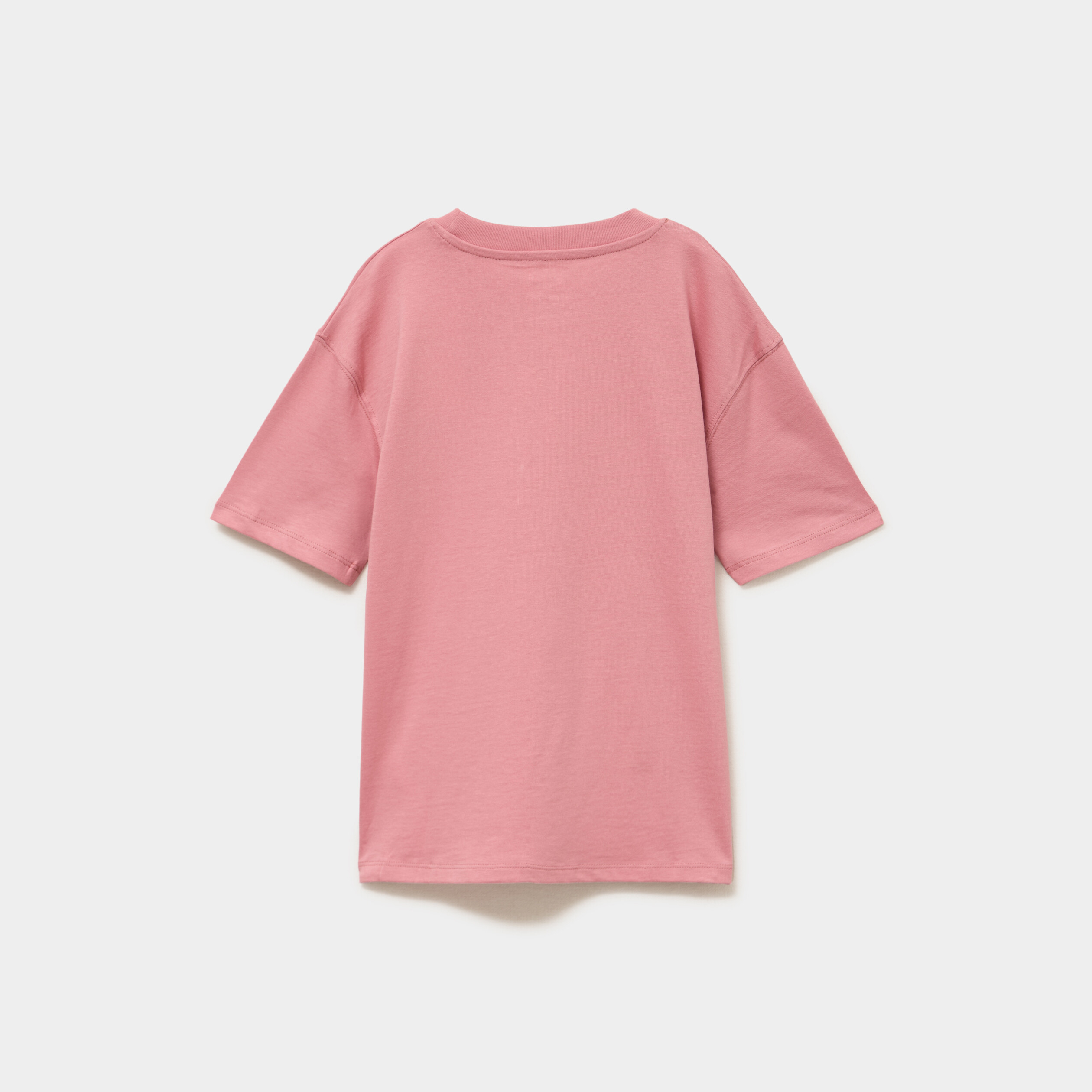 T-shirt oversize 1 poche manches courtes rose gar&ccedil;on